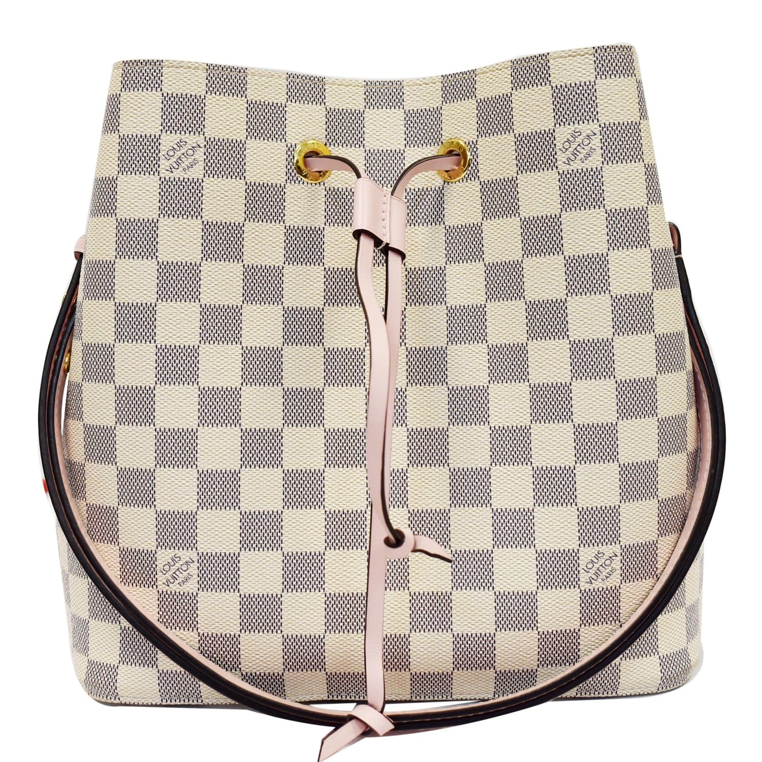 Louis Neonoe Mm Damier Azur Shoulder Bag