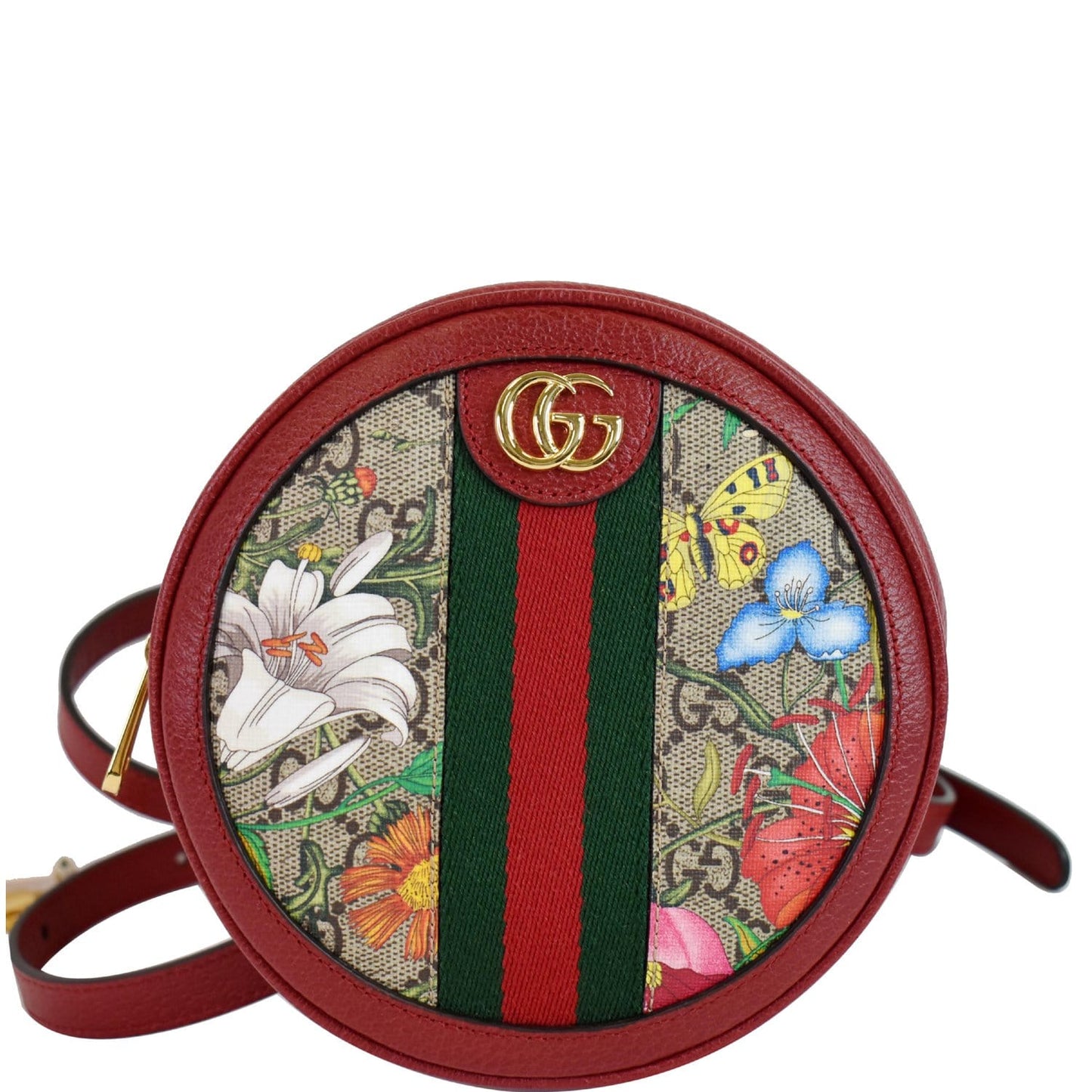 Gucci Ophidia Flora Supreme Backpack Bag Red Mini