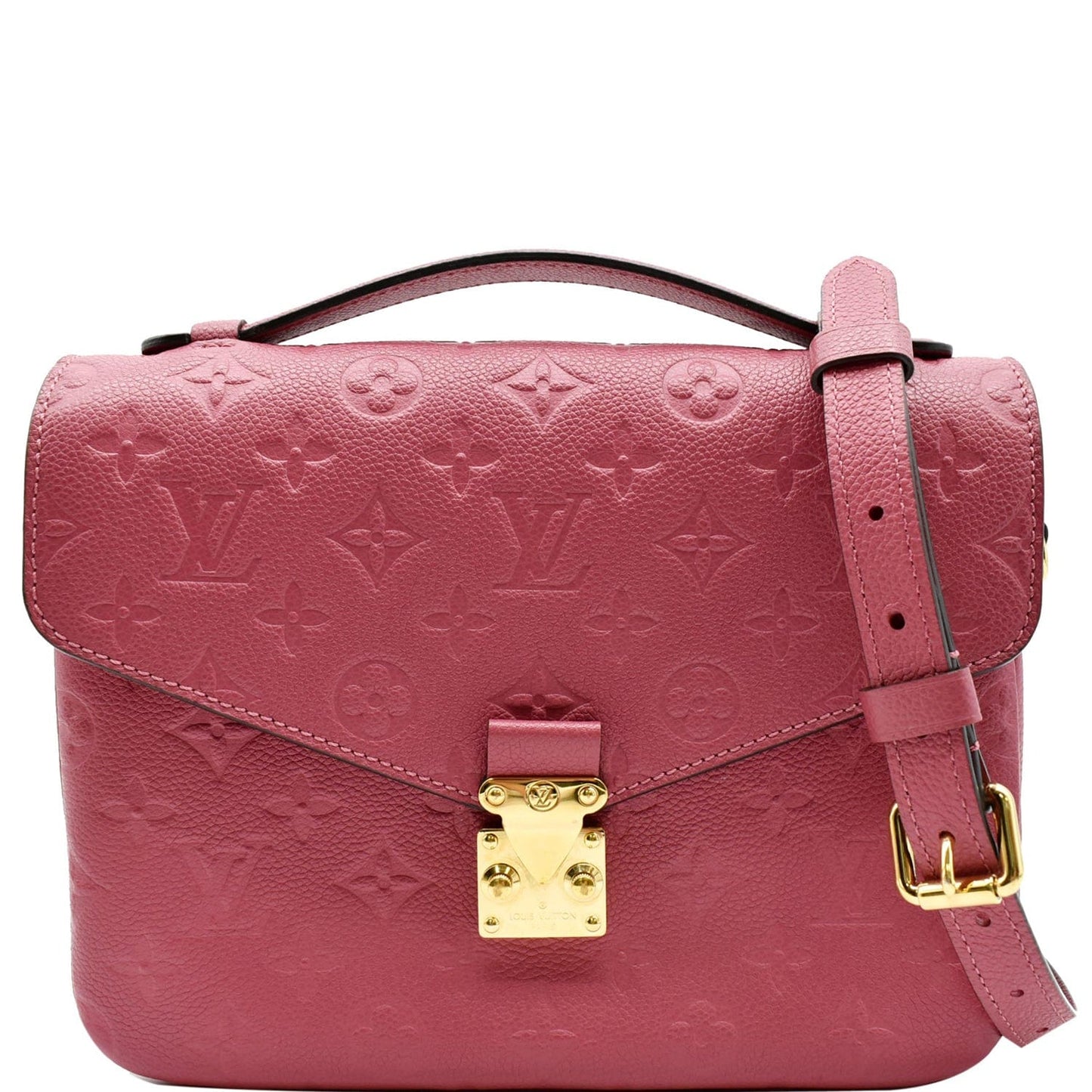 Louis Metis Pochette Empreinte Crossbody Bag Rose Leather