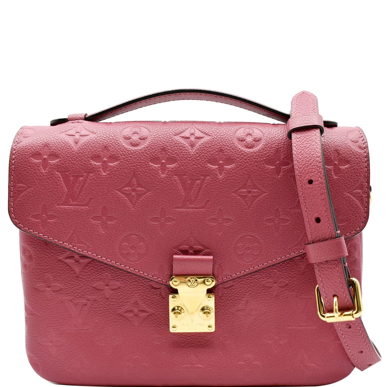 Louis Metis Pochette Empreinte Crossbody Bag Rose Leather