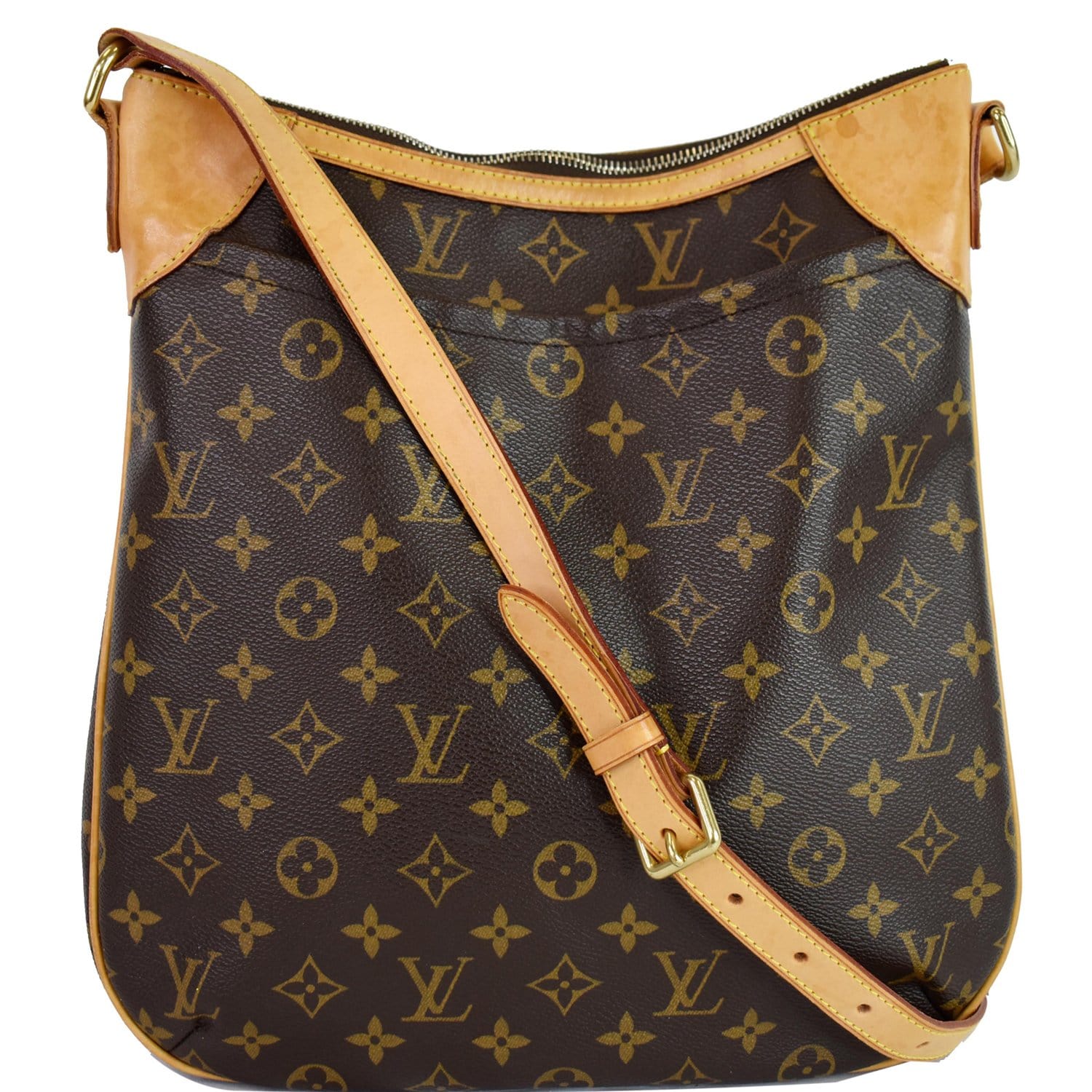 Louis Odeon Mm Shoulder Bag Canvas Monogram Brown 5