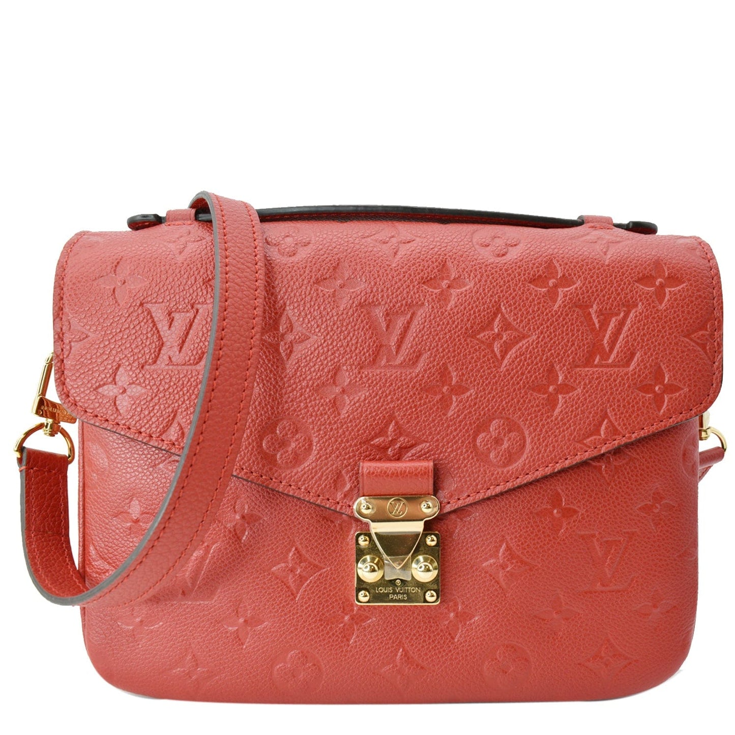 Louis Metis Pochette Empreinte Crossbody Bag Leather Red