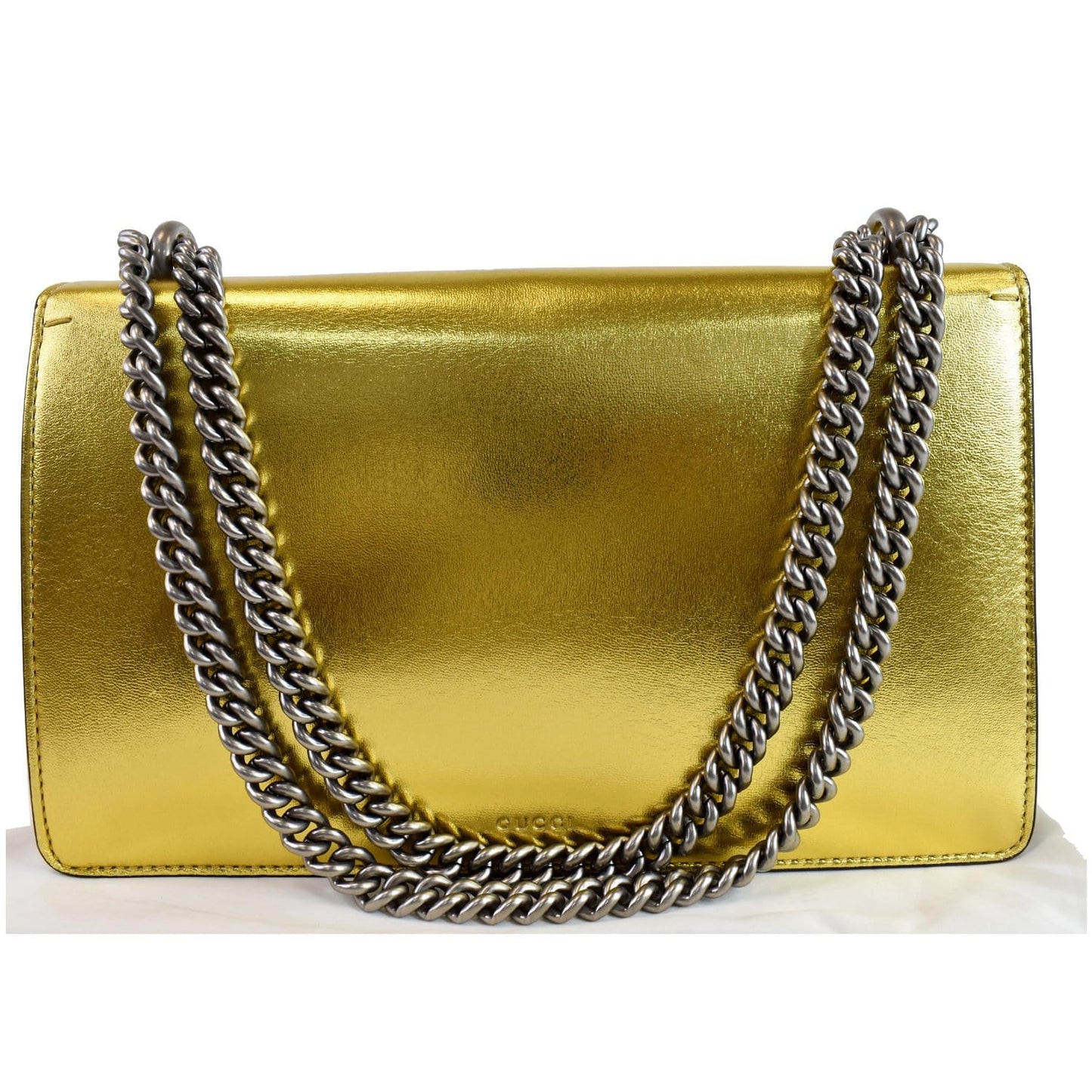 Gucci Dionysus Shoulder Bag Satin Gold