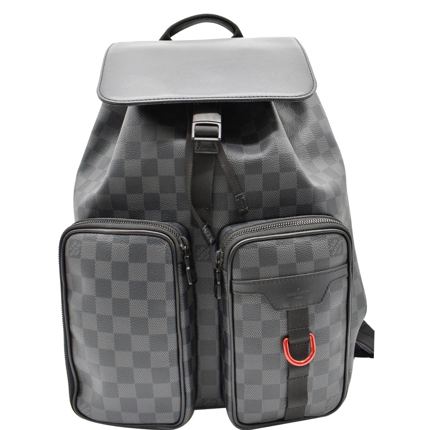 Louis Utility Damier Graphite Backpack Bag Black