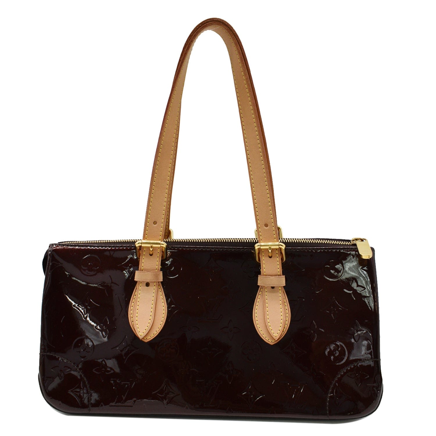 Louis Rosewood Vernis Shoulder Bag Amarante Monogram