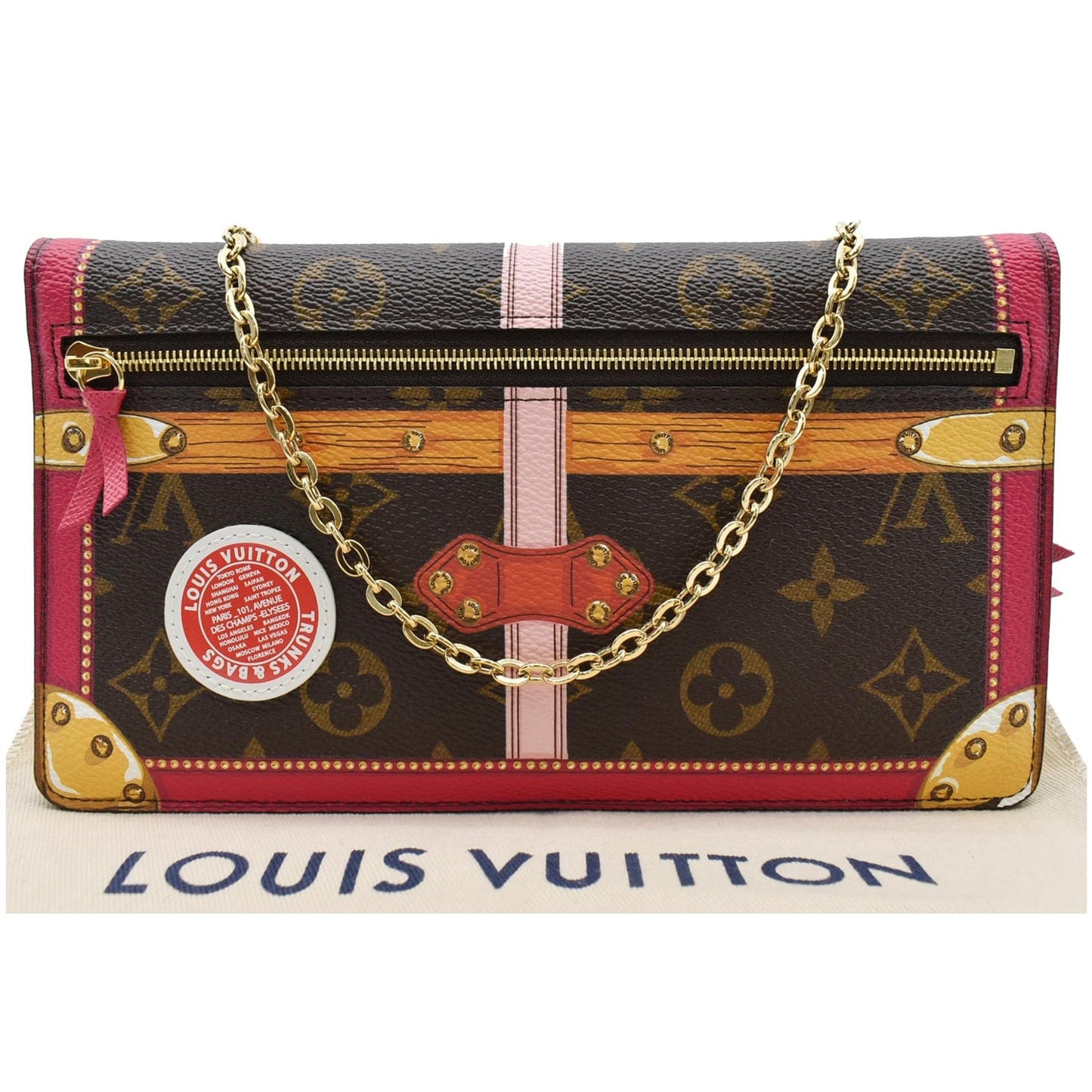 Louis Summer Trunks Pochette Shoulder Bag Canvas Monogram