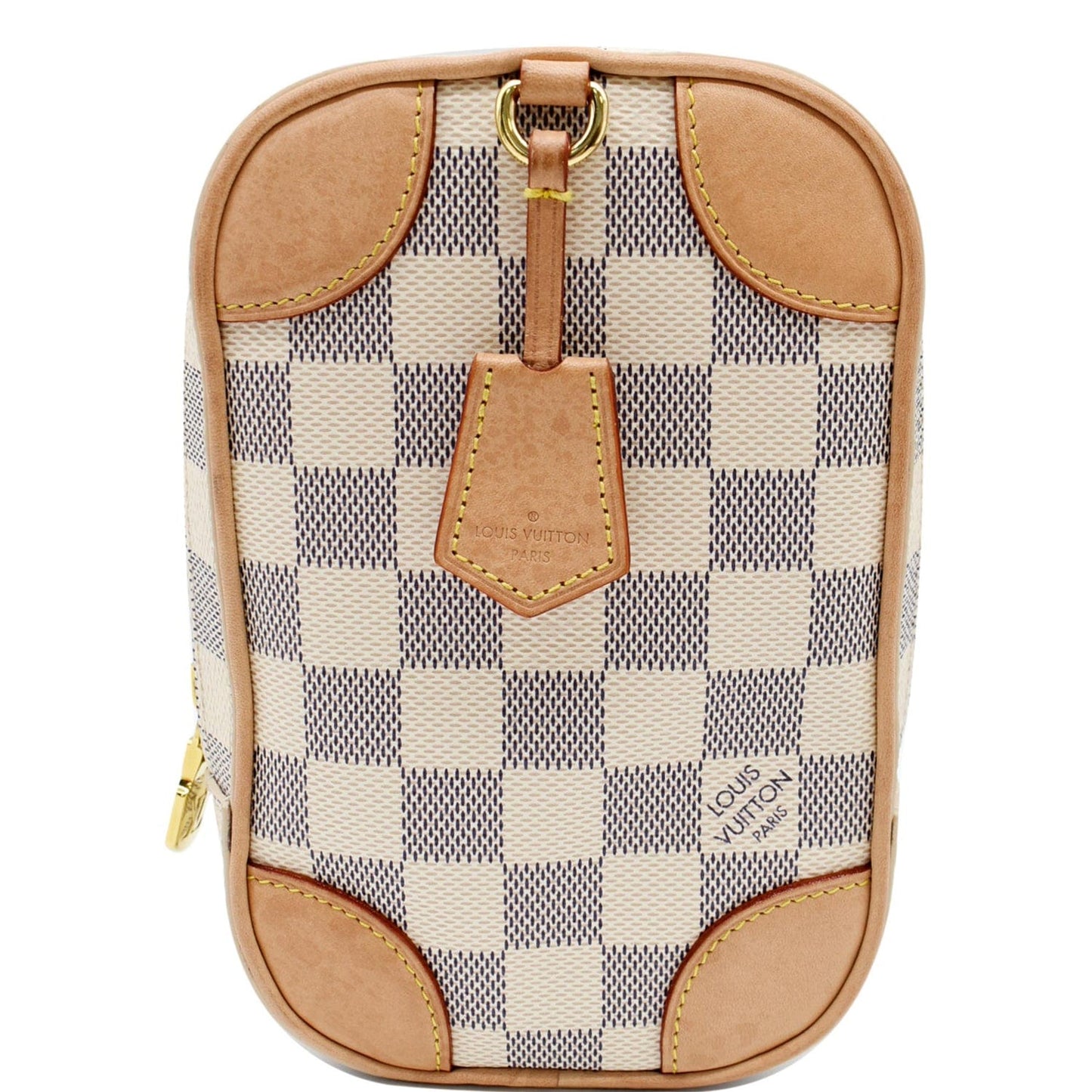 Louis Neokapi Damier Azur Shoulder Bag White Crossbody Bag