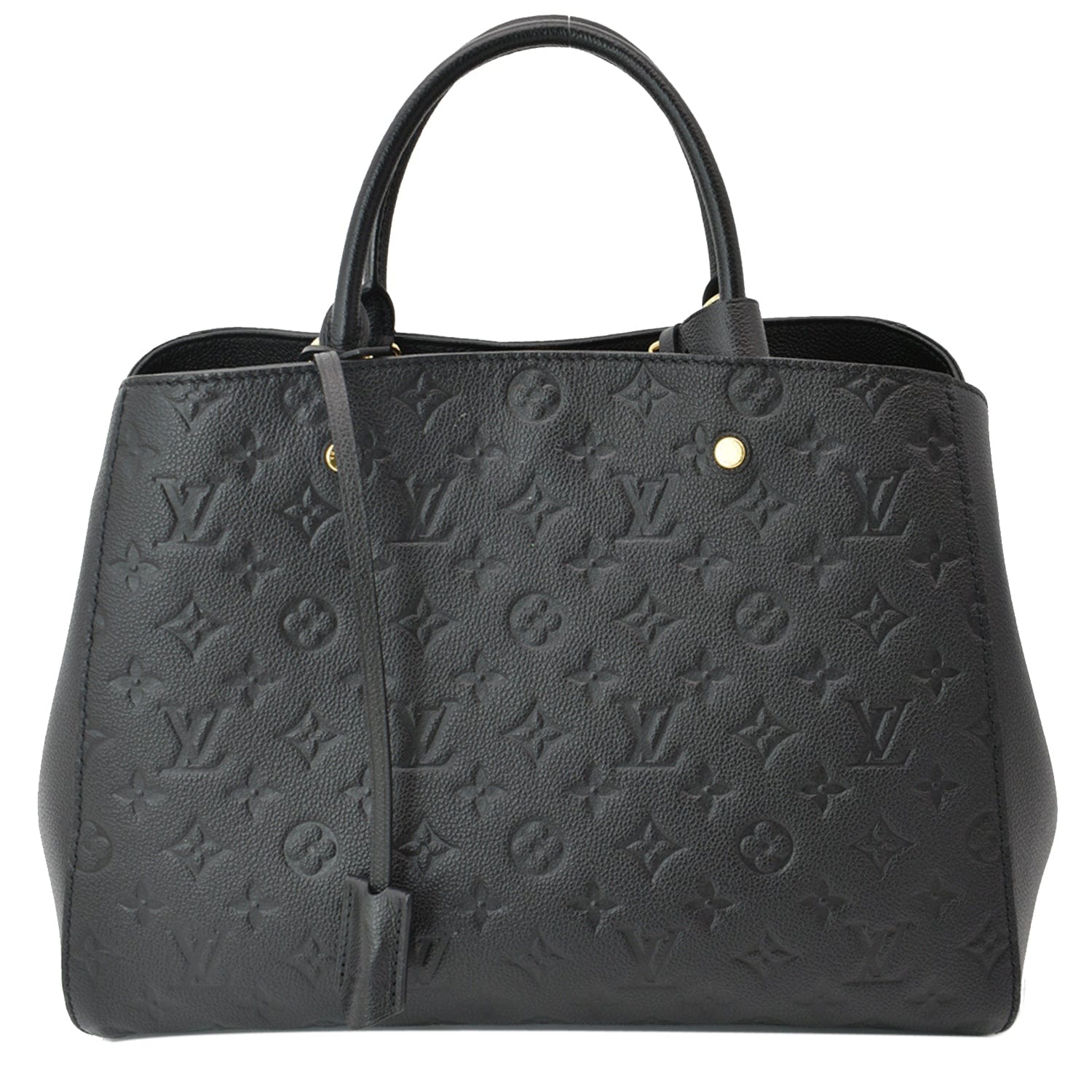 Louis Montaigne Gm Empreinte Shoulder Bag Leather Black