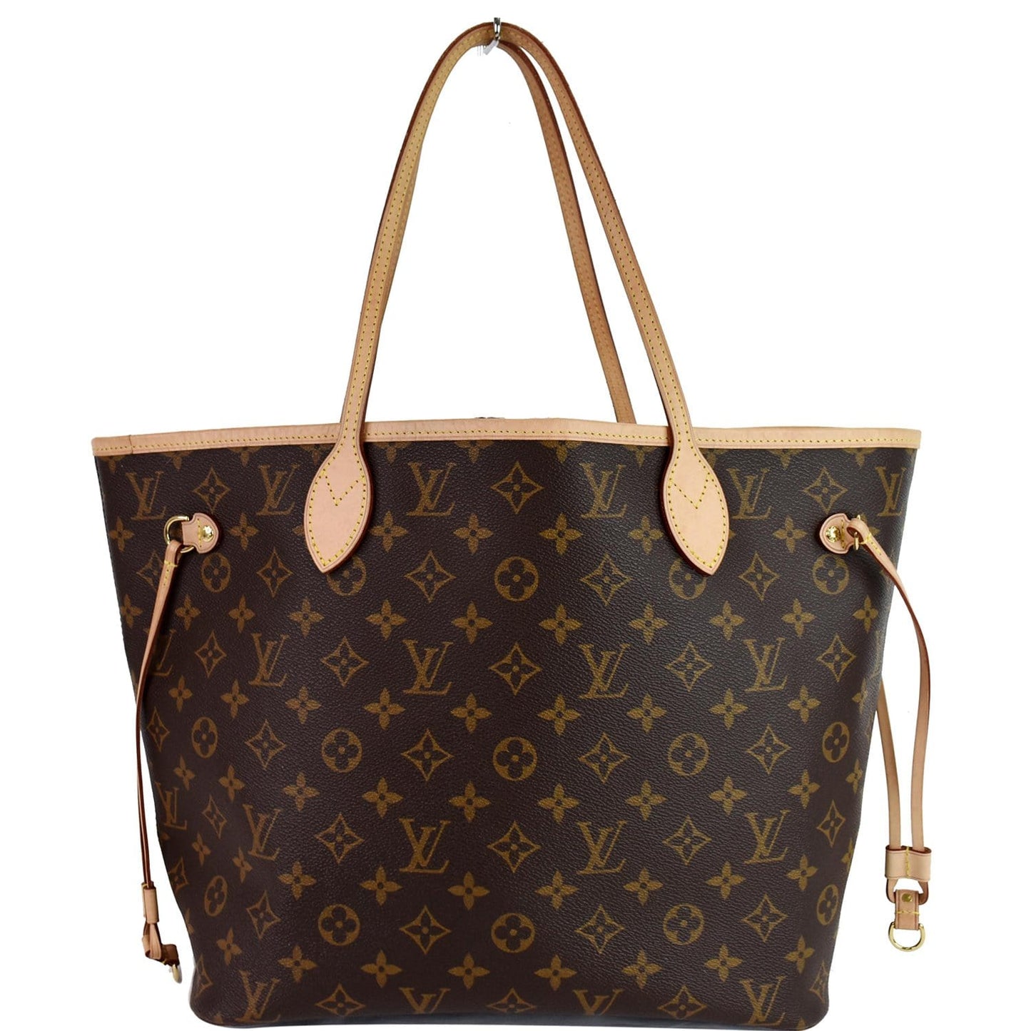Louis Neverfull Mm Tote Shoulder Bag Canvas Monogram Brown 11