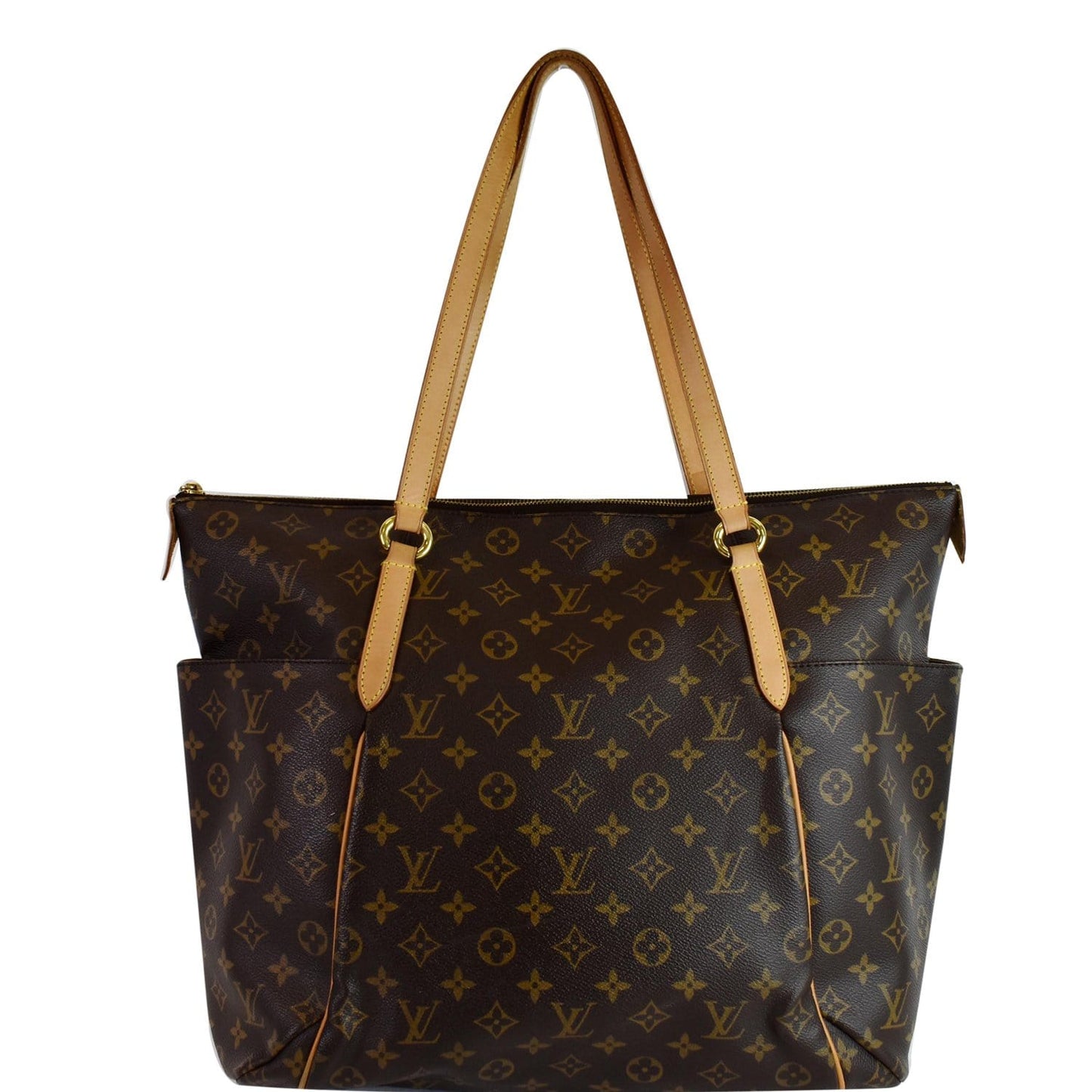 Louis Totally Gm Tote Shoulder Bag Canvas Monogram Bag Brown