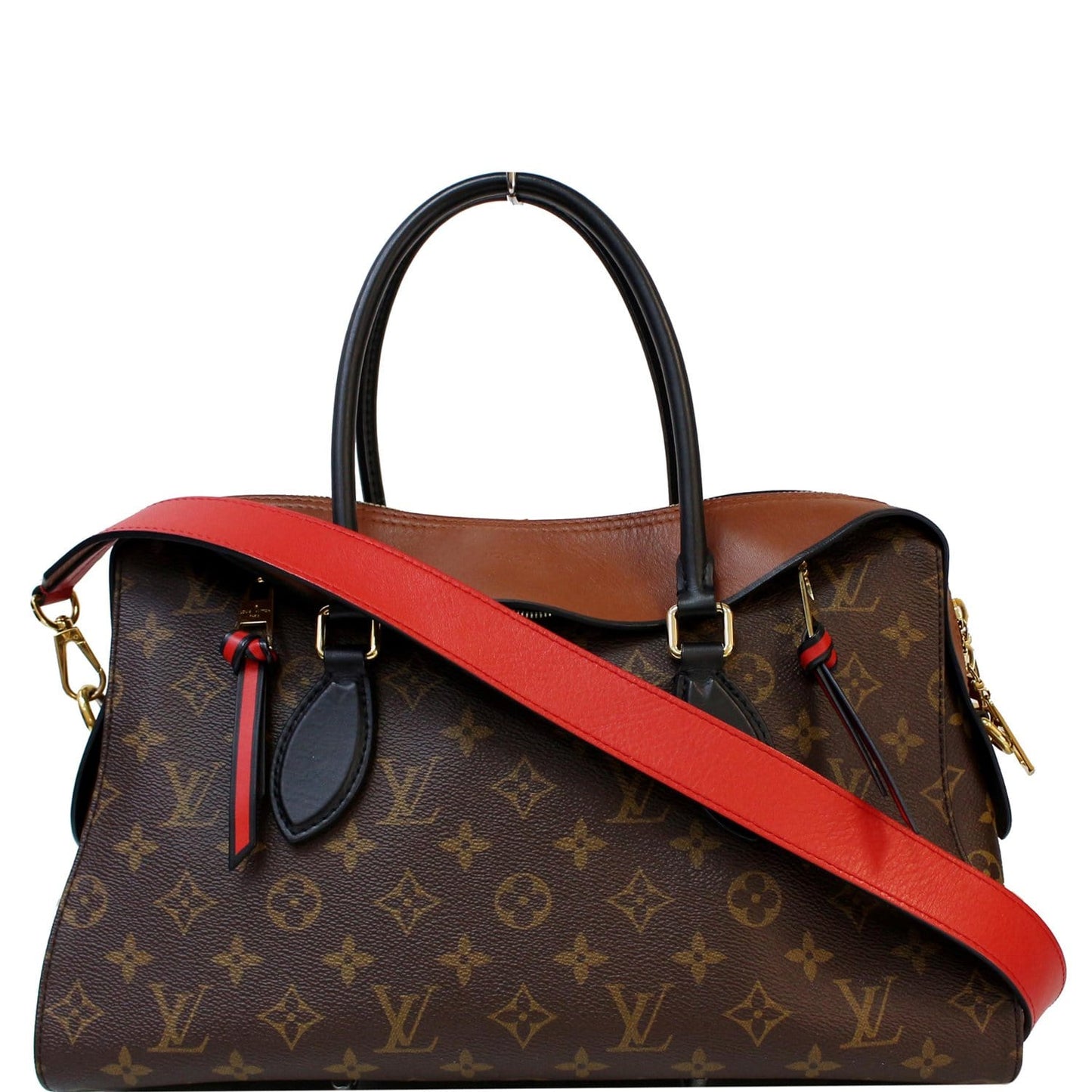 Louis Tuileries Tote Shoulder Bag Canvas Monogram Brown 5