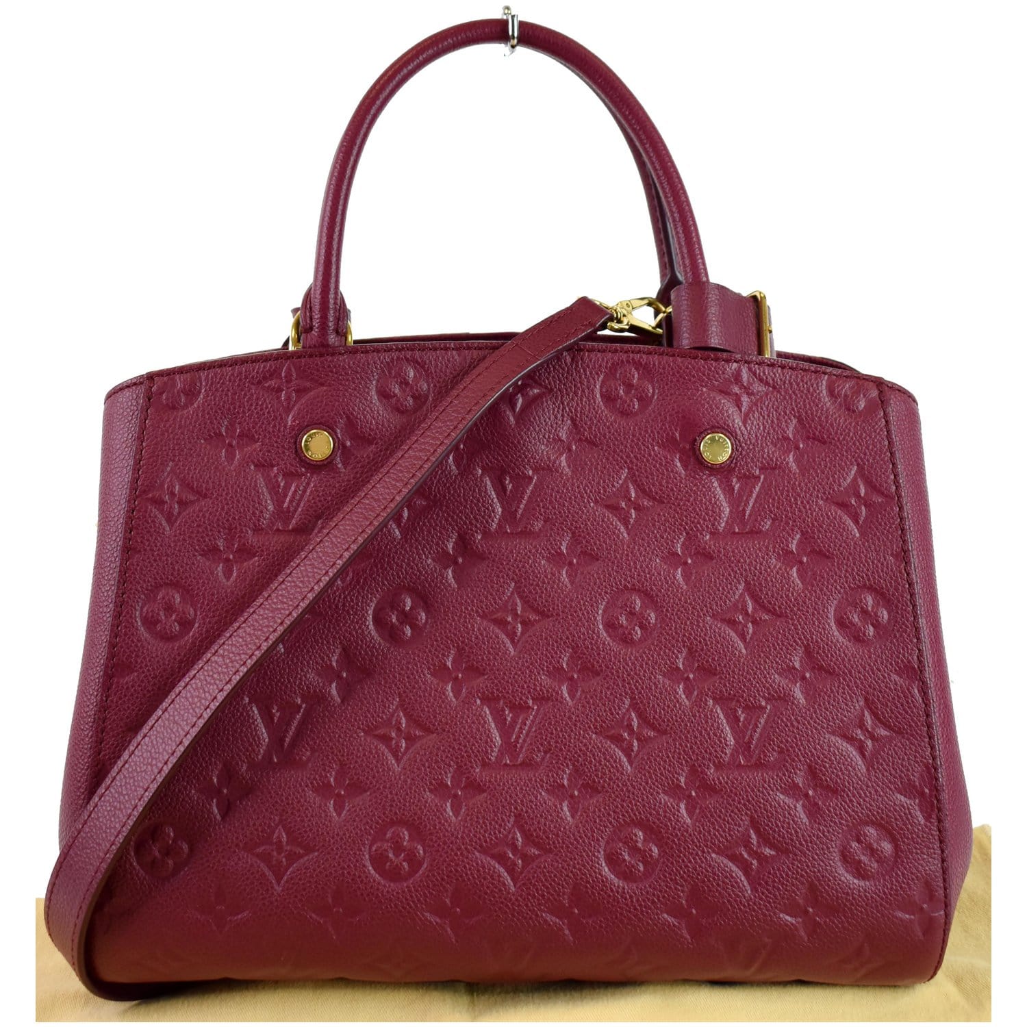 Louis Montaigne Mm Empreinte Shoulder Bag Raisin Monogram