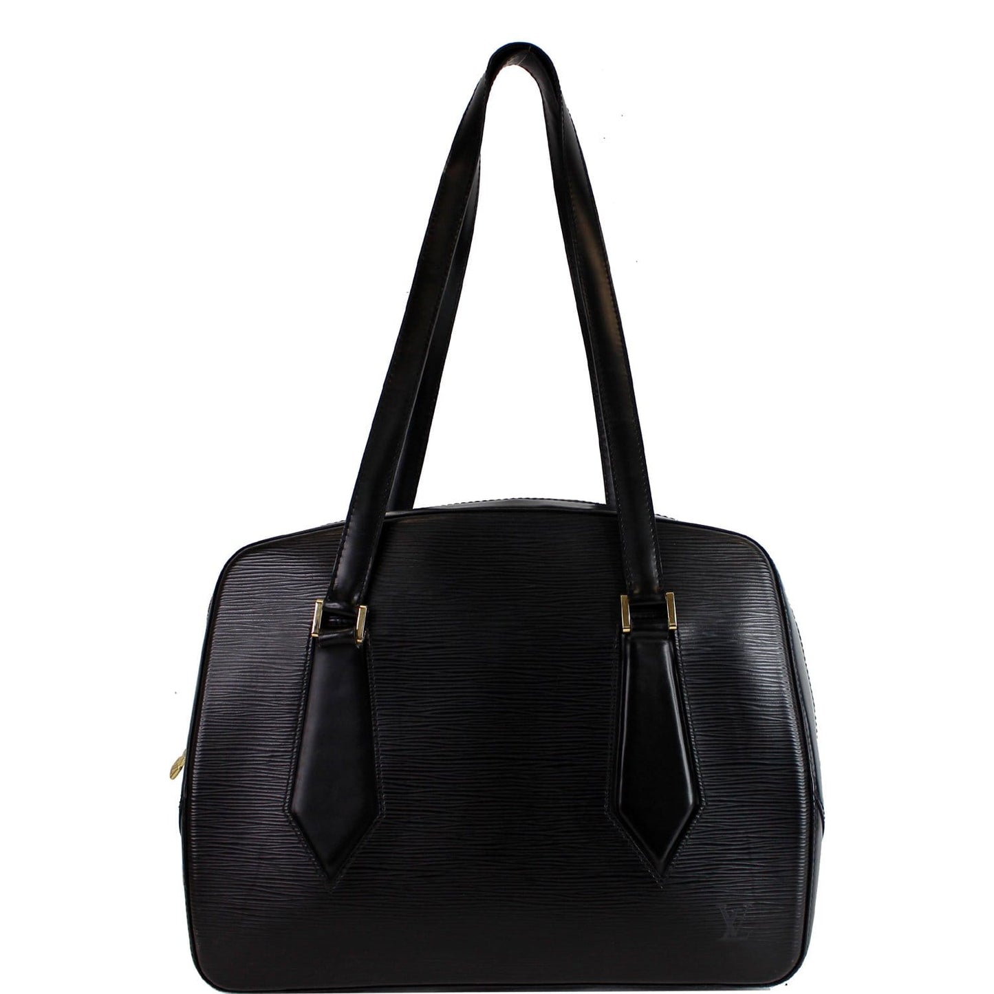 Louis Voltaire Epi Shoulder Bag Leather Black Black 1