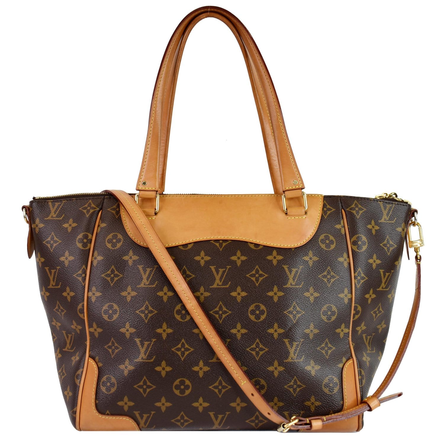 Louis Estrela Nm Shoulder Bag Canvas Monogram Bag Brown