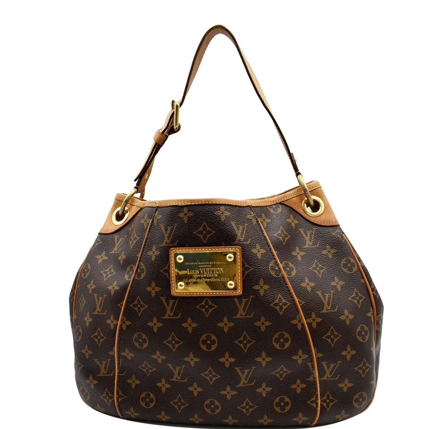 Louis Galliera Pm Shoulder Bag Canvas Monogram Brown 8