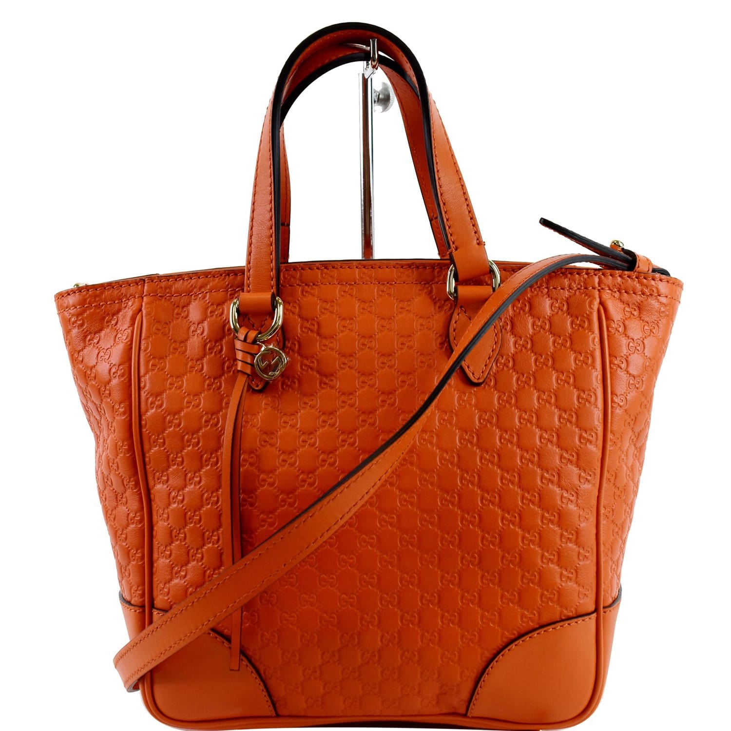 Gucci Bree ssima Crossbody Bag Orange Leather Small