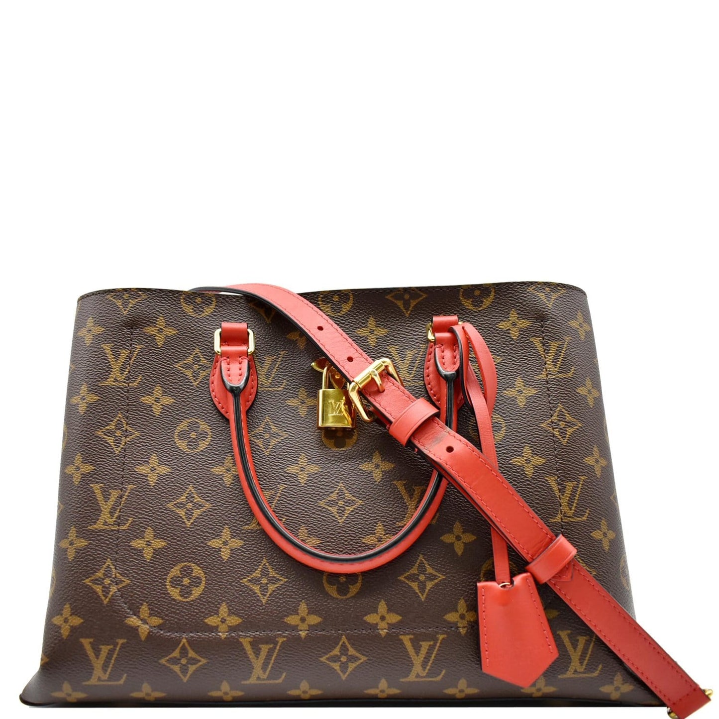 Louis Flower Tote Bag Canvas Monogram