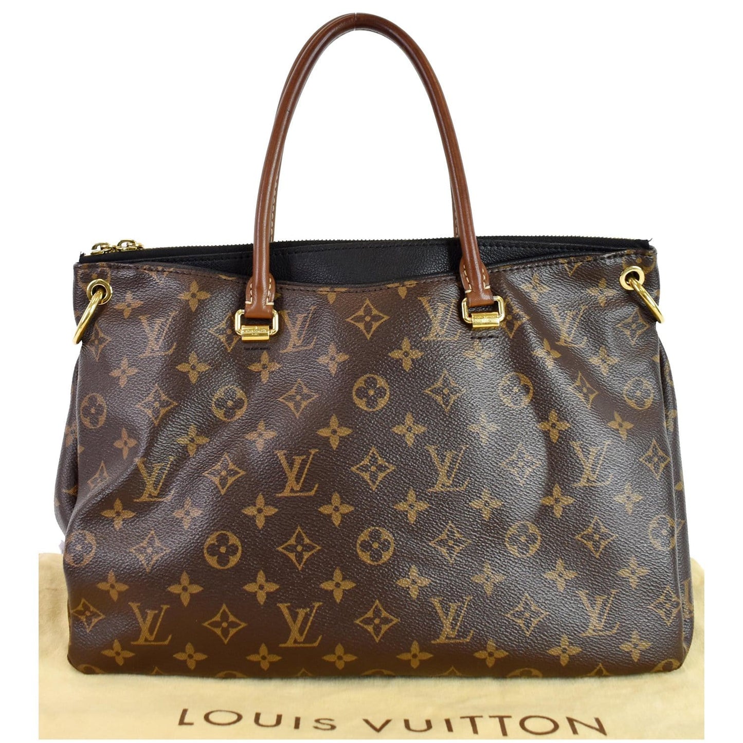 Louis Pallas 2Way Shoulder Bag Canvas Monogram Brown 5