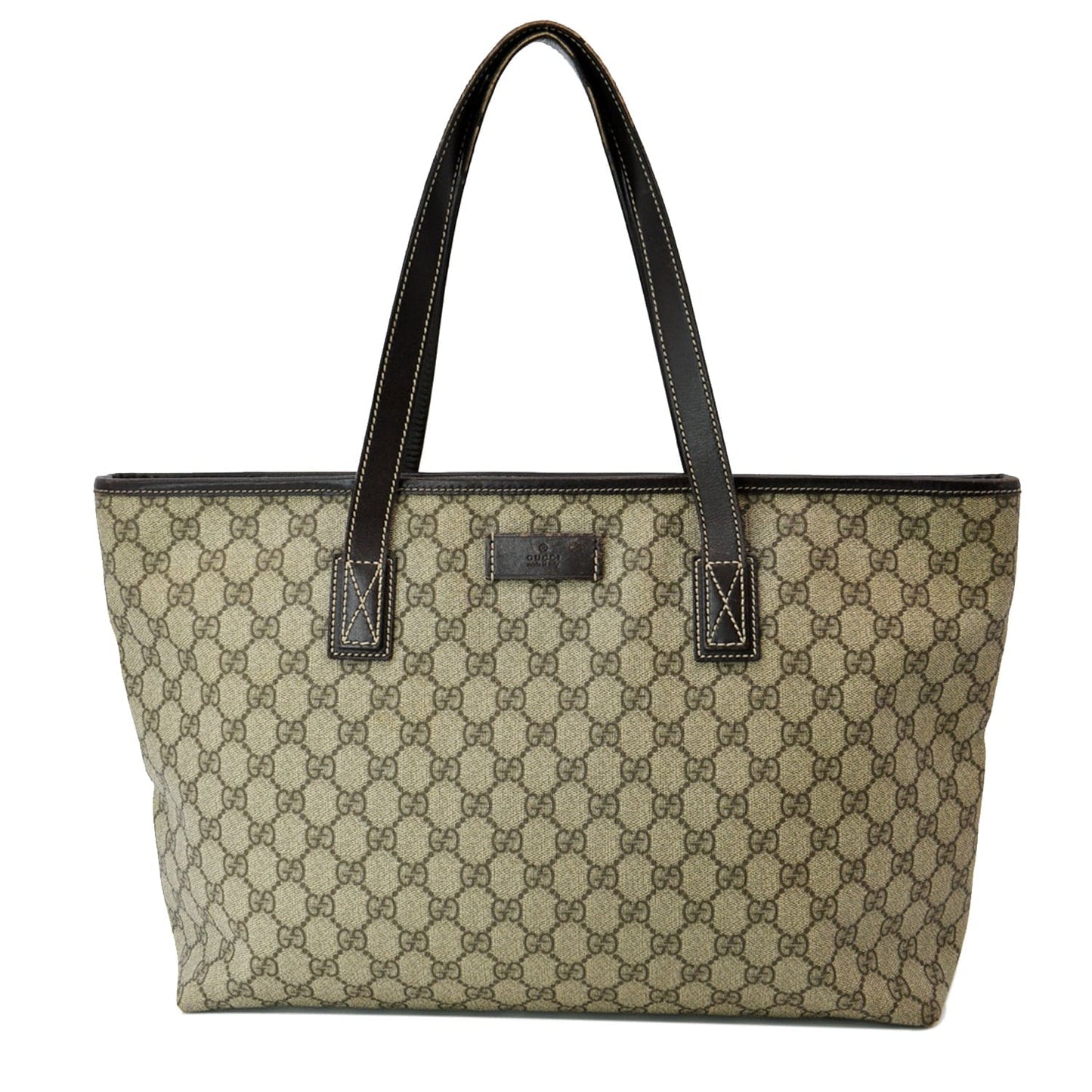 Gucci Supreme Tote Bag Canvas Beige