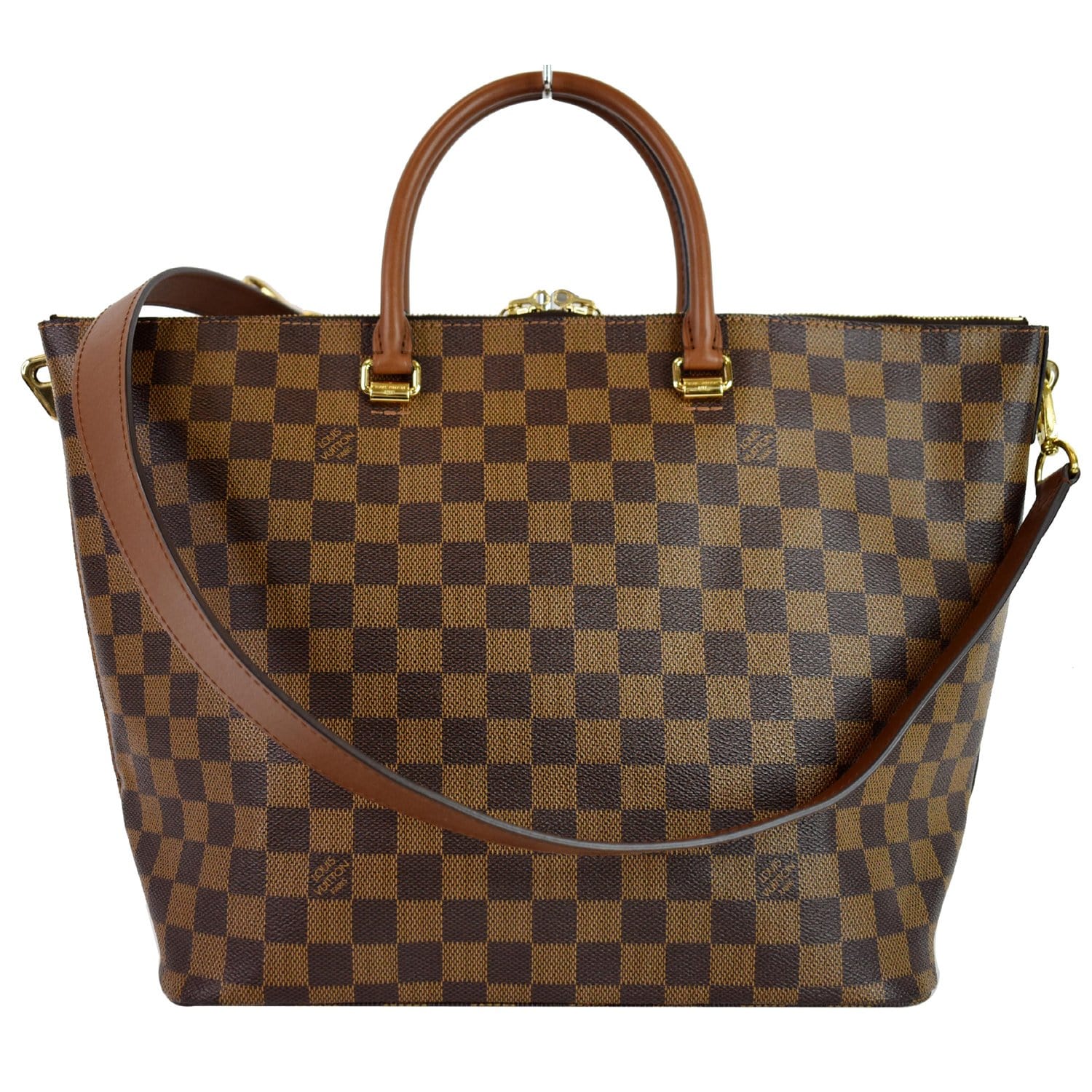 Louis Belmont Damier Ebene Shoulder Bag Brown Brown 2