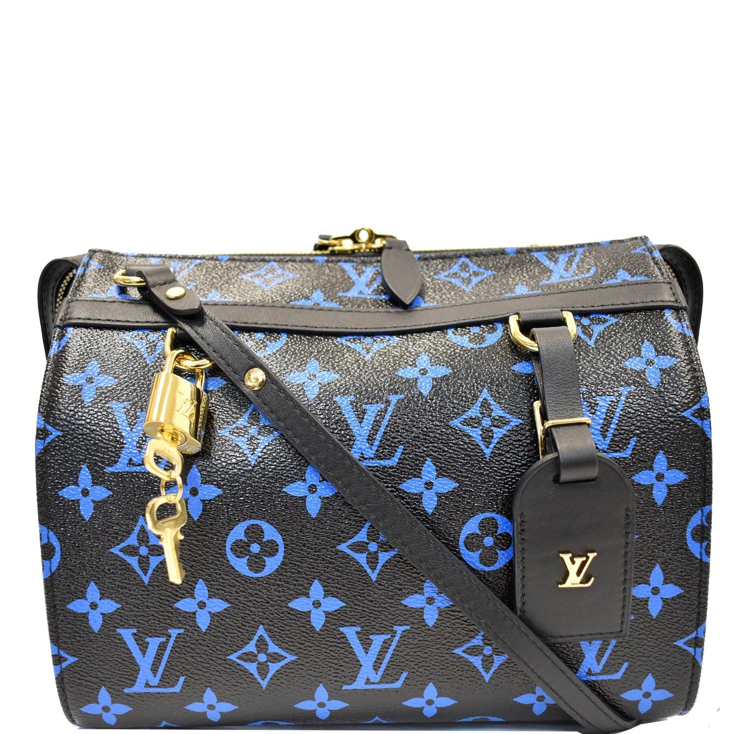Louis Speedy Amazon Pm Shoulder Bag Noir Canvas Monogram