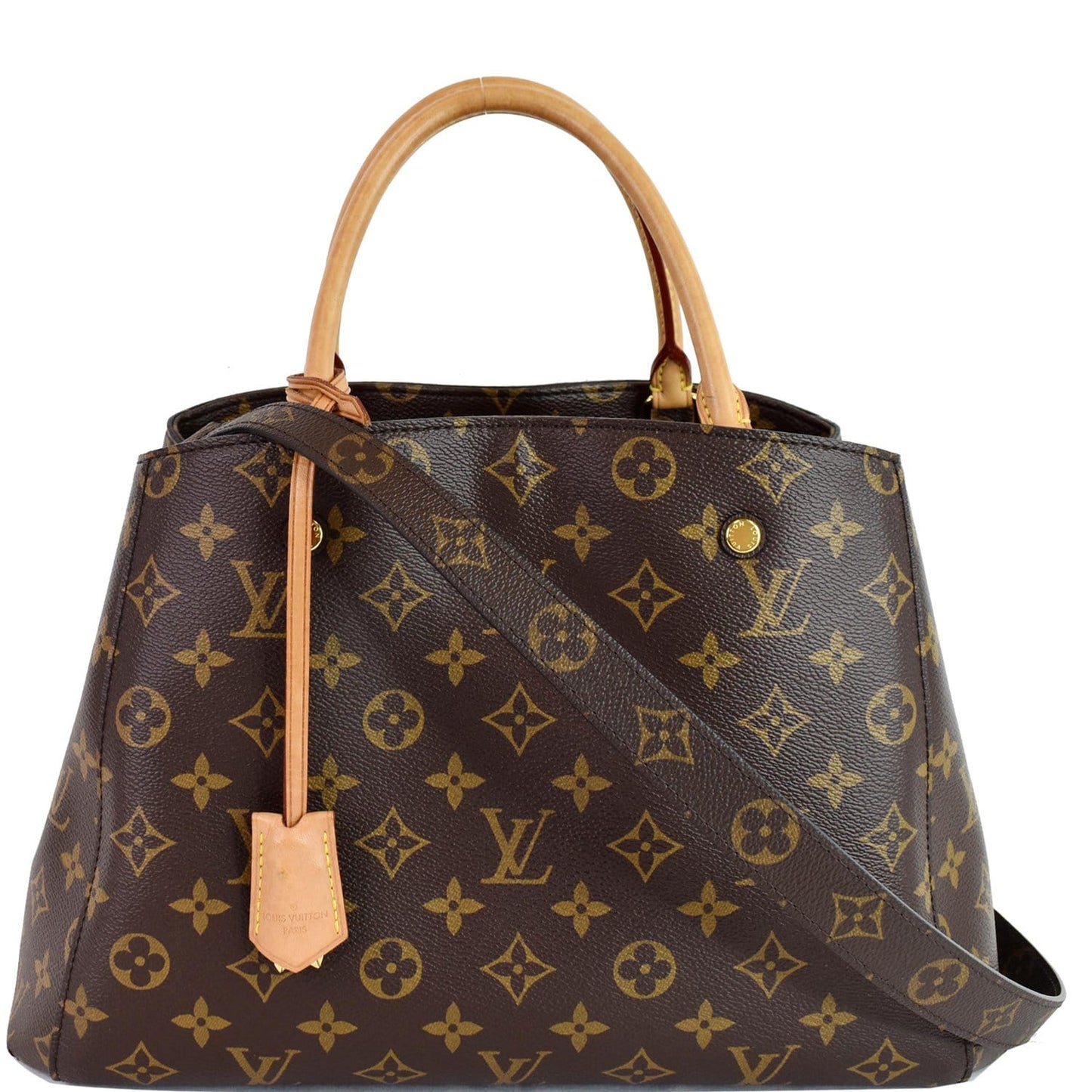Louis Montaigne Mm Shoulder Bag Canvas Monogram