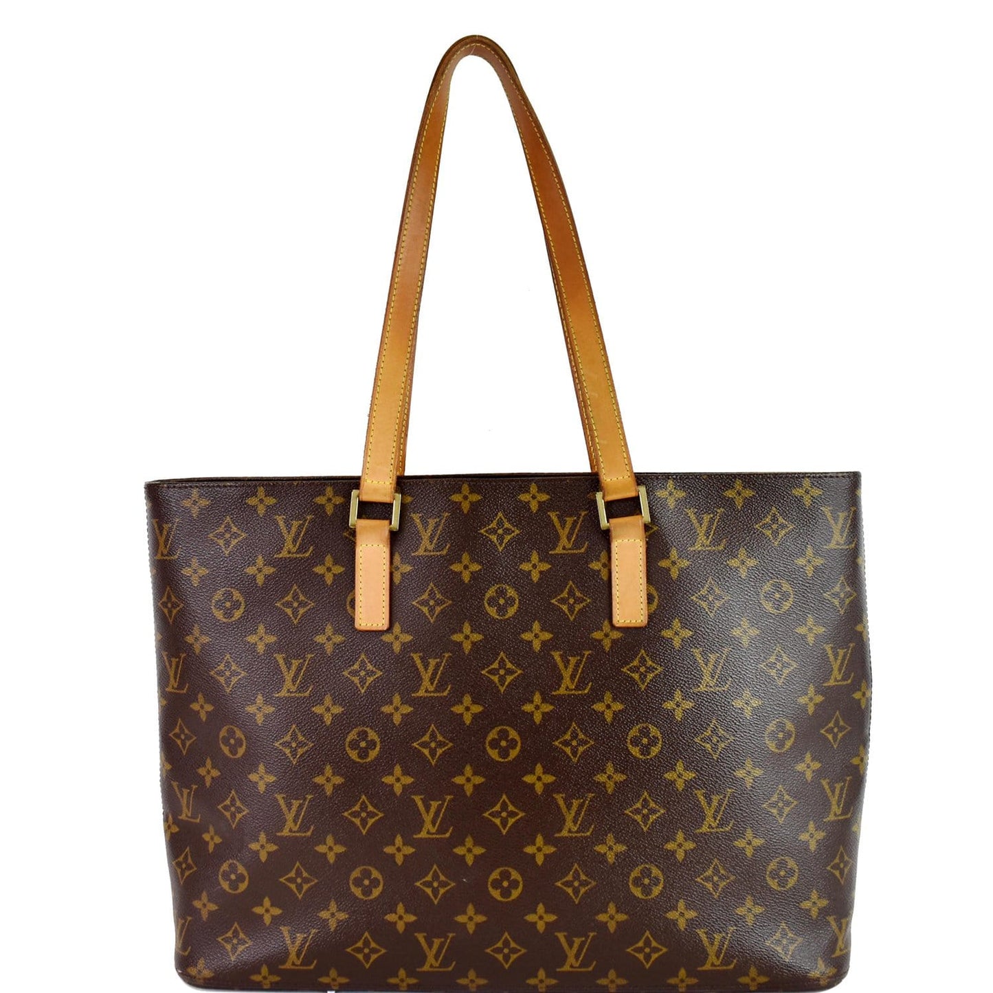 Louis Luco Tote Bag Canvas Monogram Brown 1