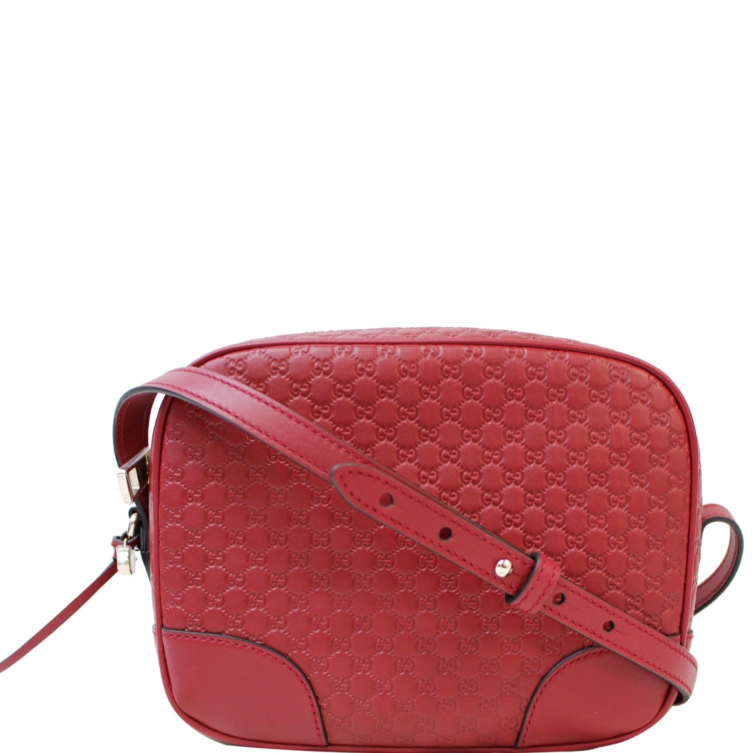 Gucci Bree Micro ssima Crossbody Bag Leather Red