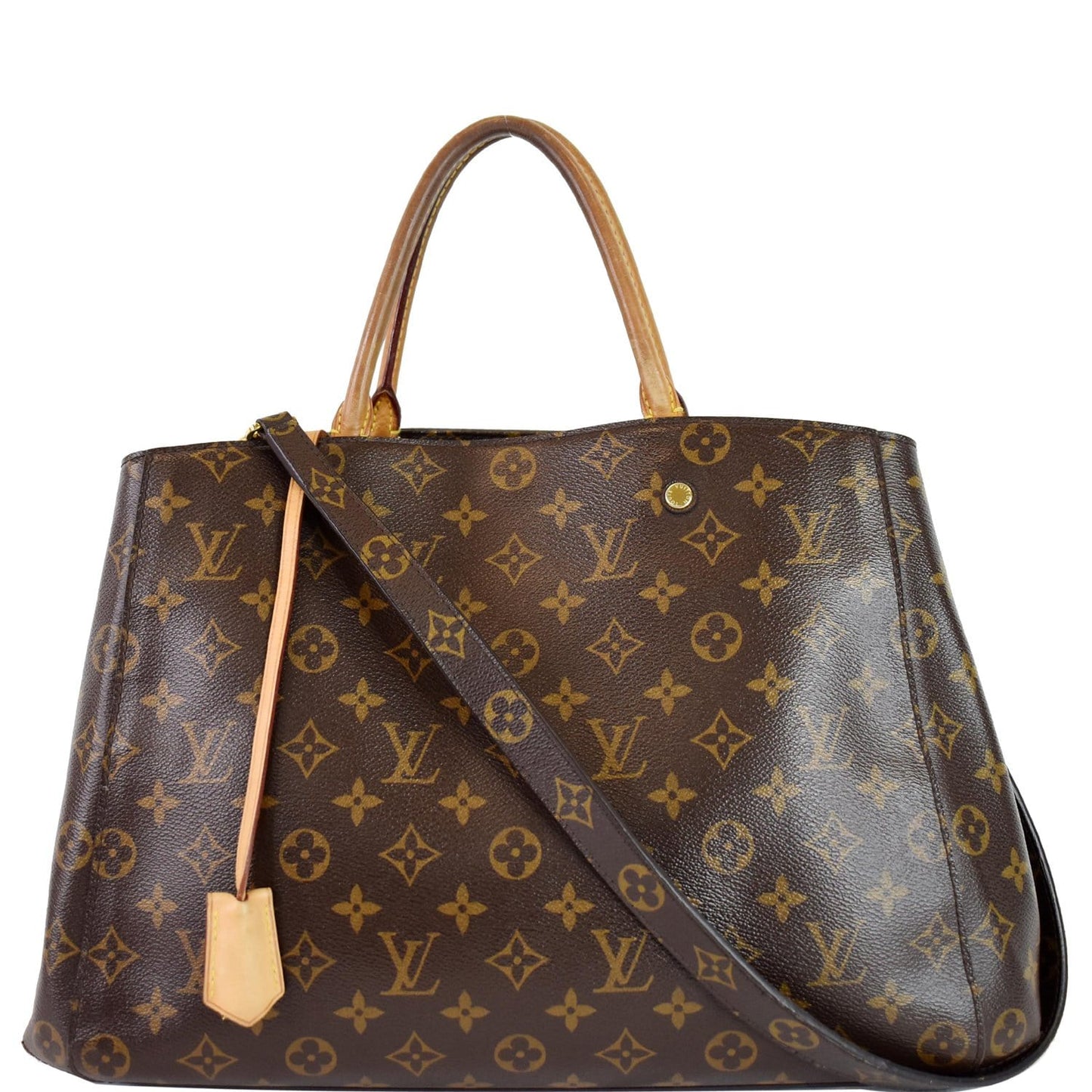 Louis Montaigne Gm Shoulder Bag Canvas Monogram Brown 2