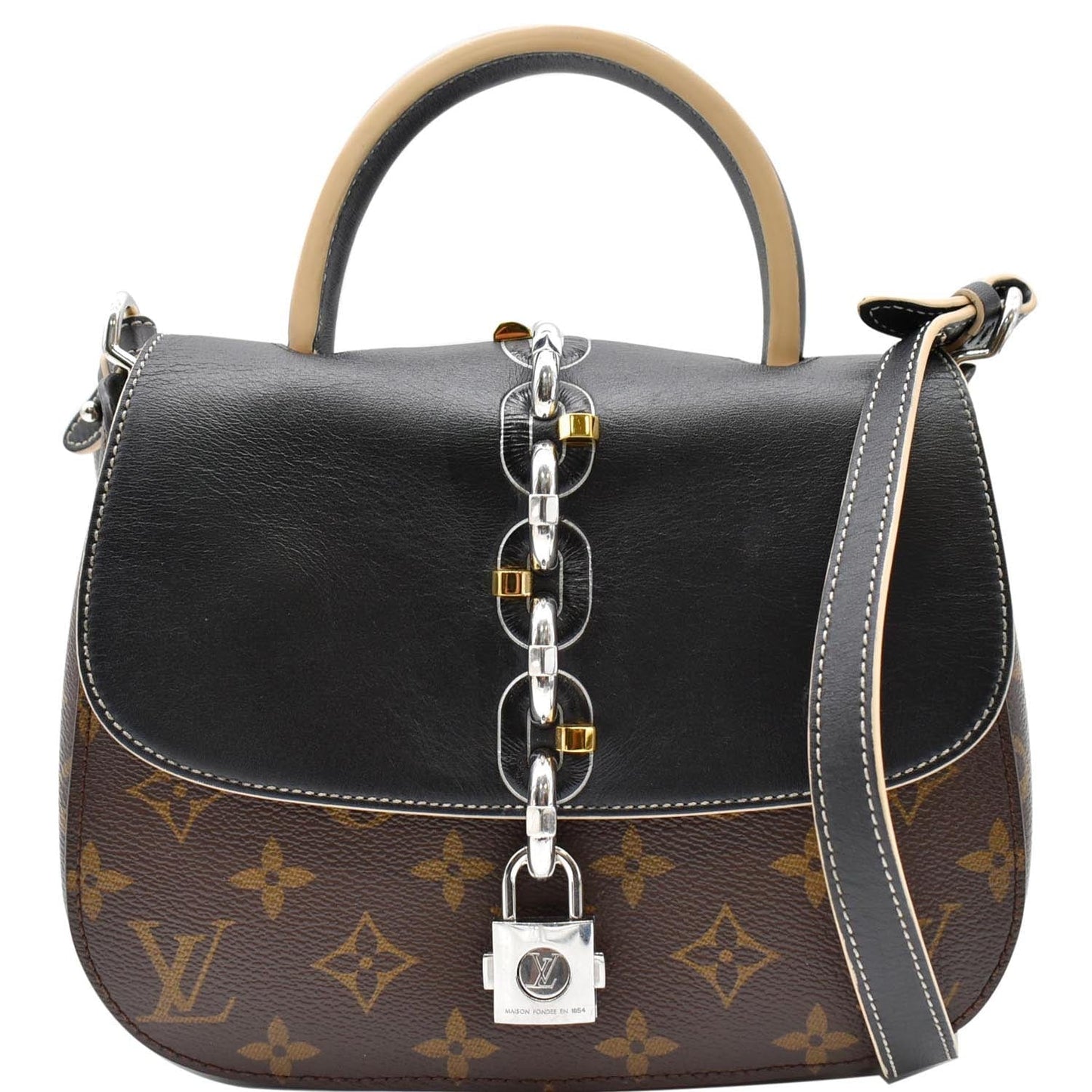 Louis Chain It Shoulder Bag Canvas Monogram