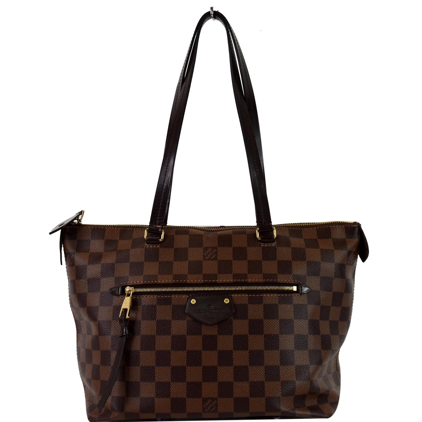 Louis Iena Pm Damier Ebene Shoulder Bag Brown