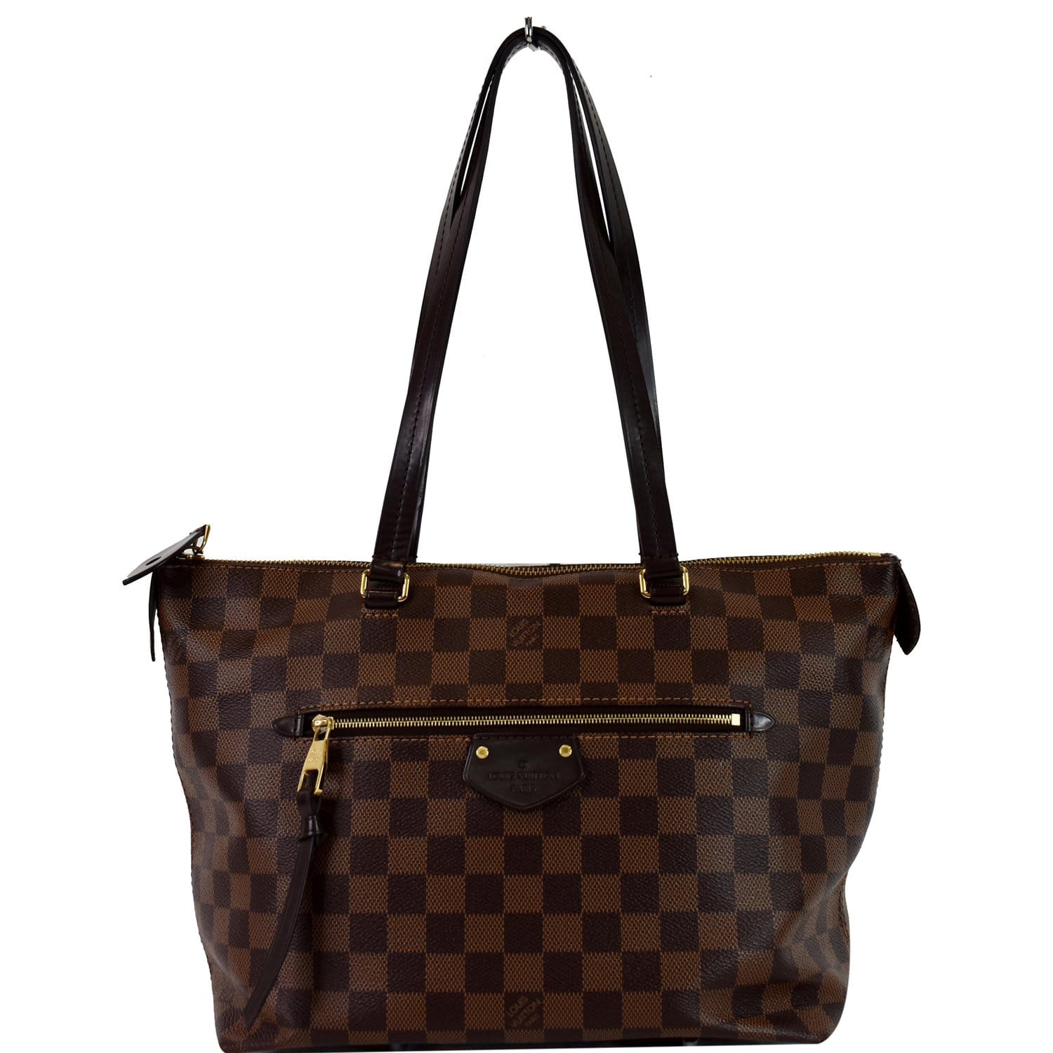 Louis Iena Pm Damier Ebene Shoulder Bag Brown