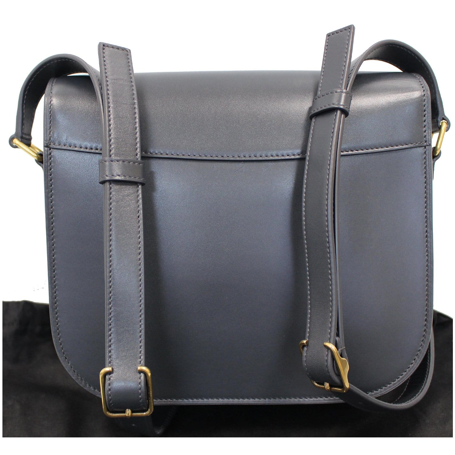 YSL Saint Laurent Saint Betty Smooth Shoulder Bag Grey Last Leather