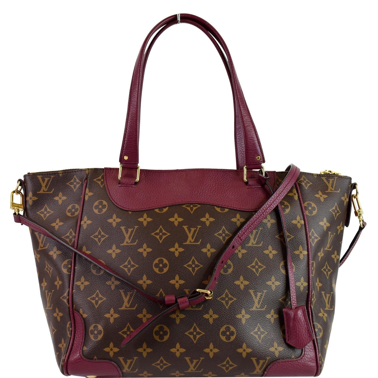 Louis Estrela Nm Shoulder Bag Raisin Canvas Monogram