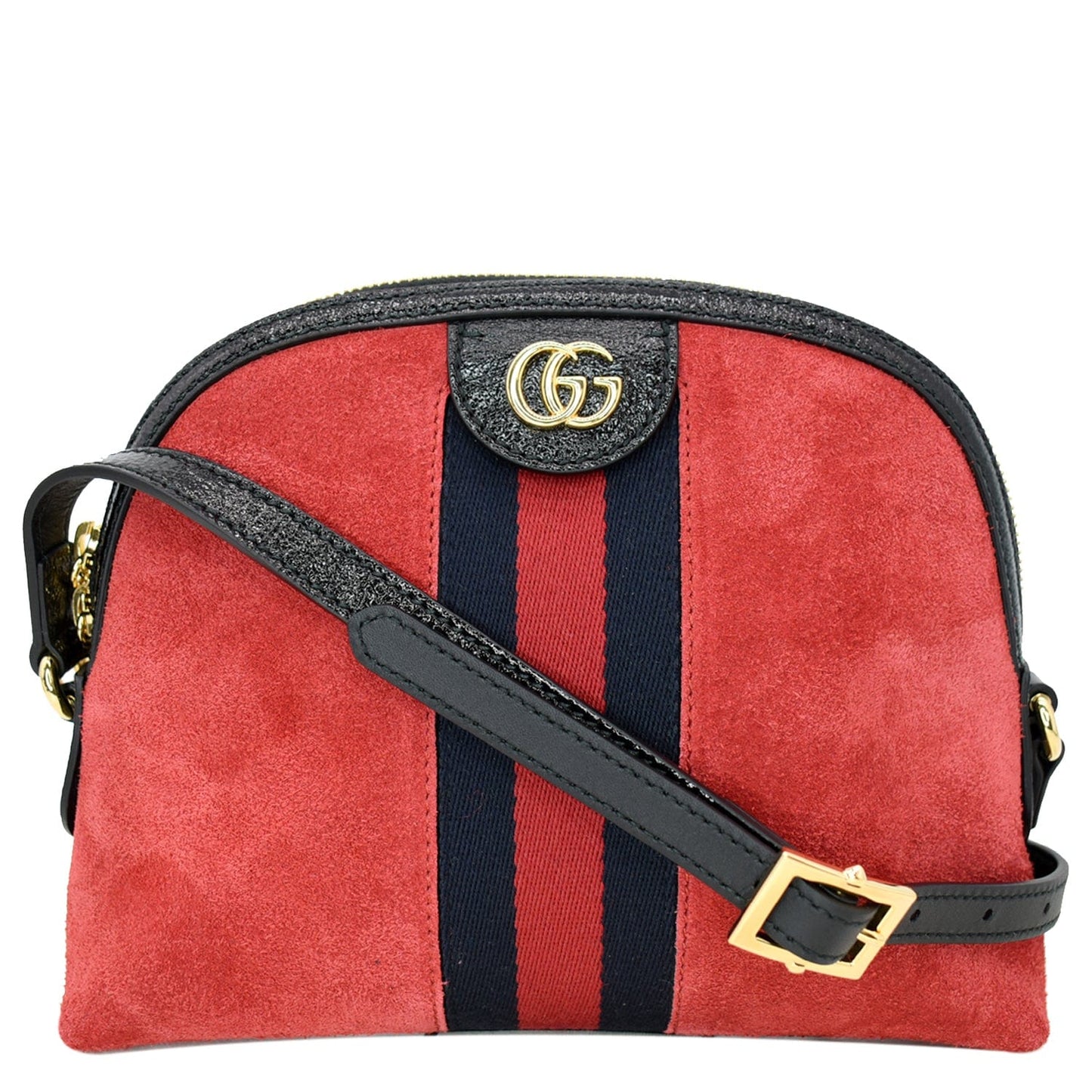 Gucci Ophidia Shoulder Bag Suede Red