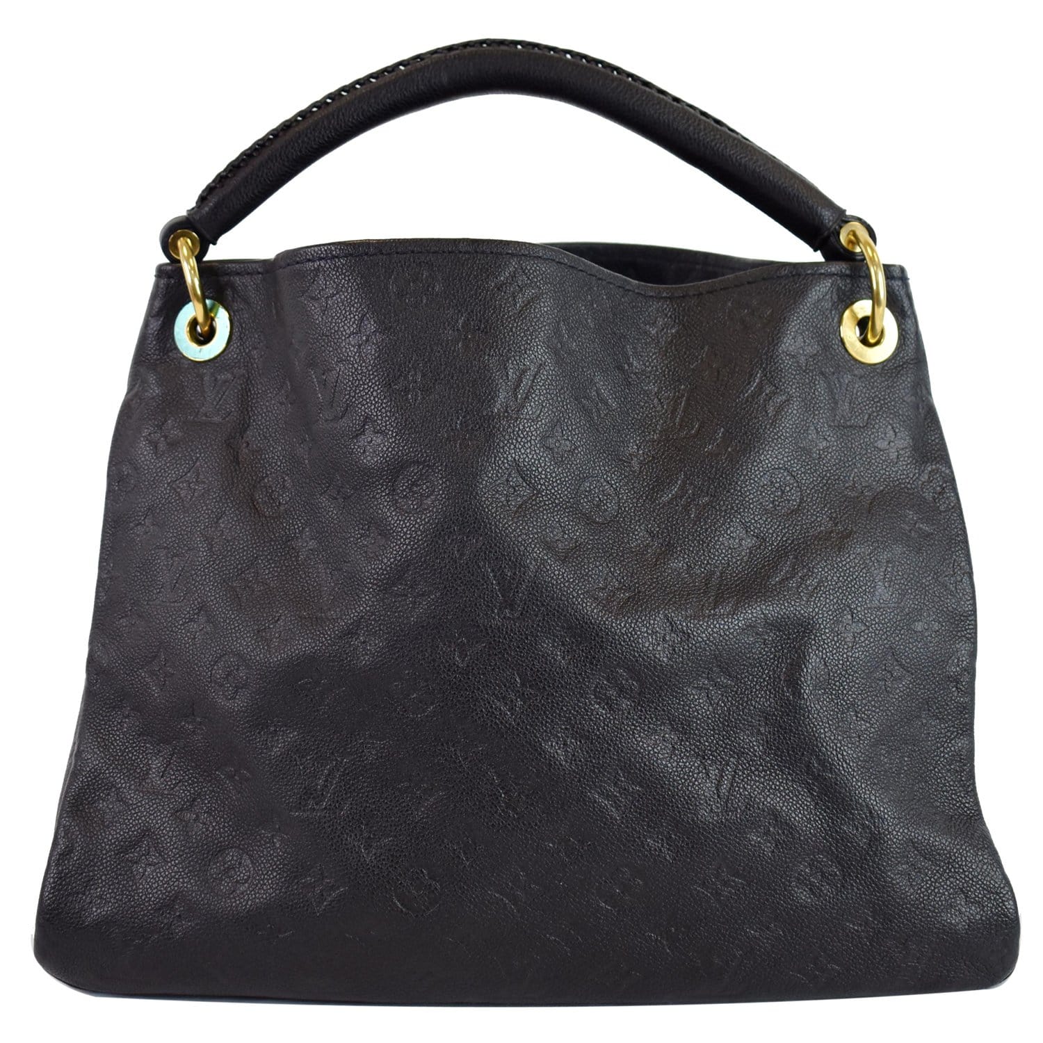 Louis Artsy Mm Empreinte Shoulder Bag Navy Leather