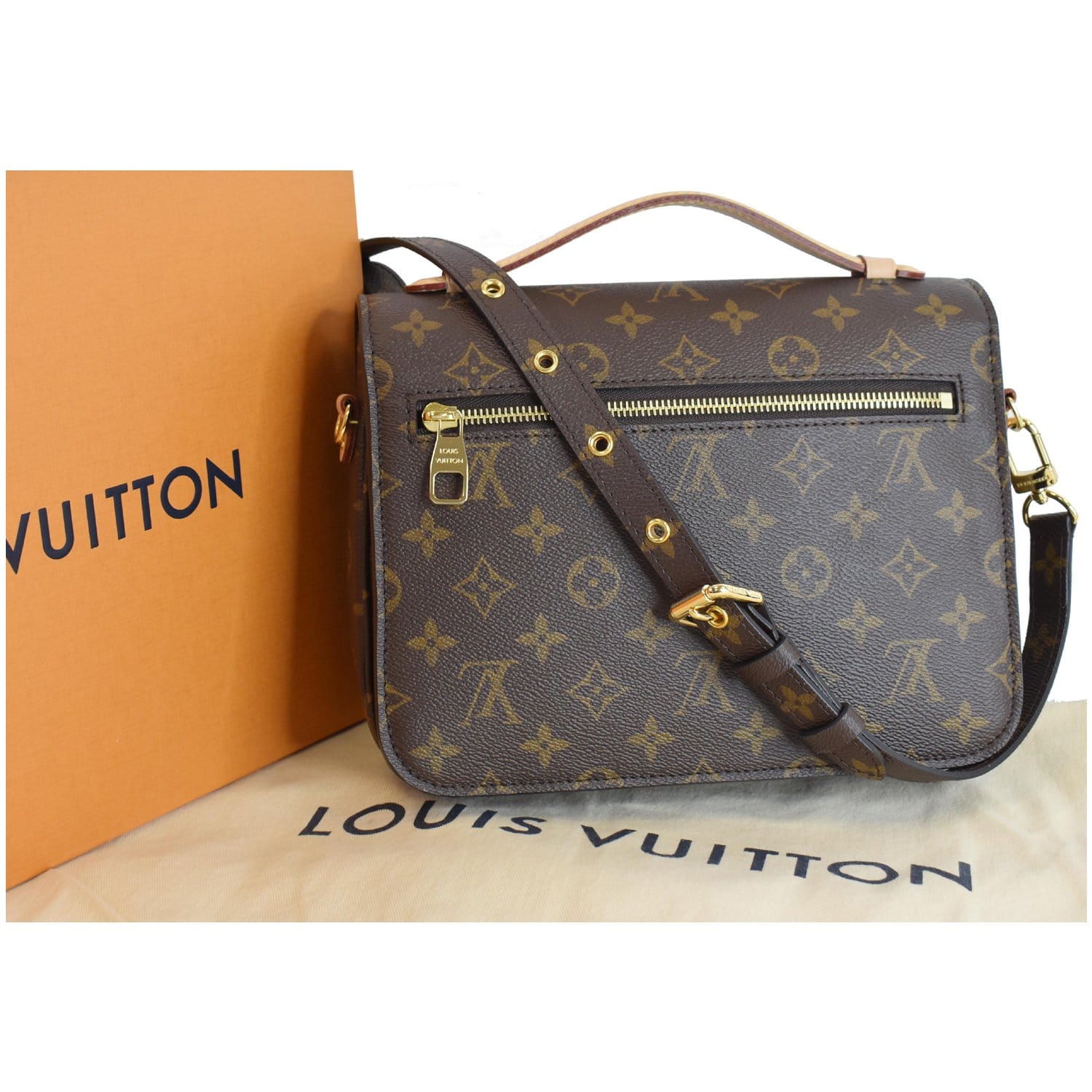 Louis Metis Pochette Crossbody Bag Canvas Monogram Brown 10