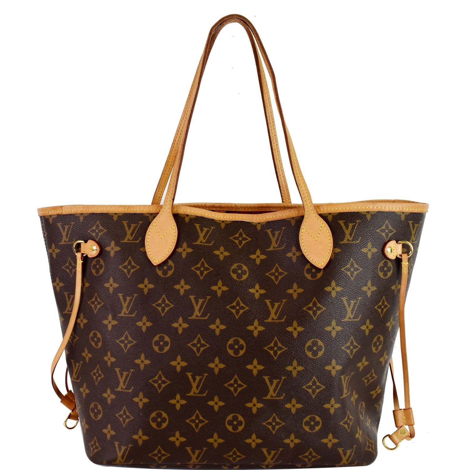 Louis Neverfull Mm Tote Bag Fuchsia Canvas Monogram
