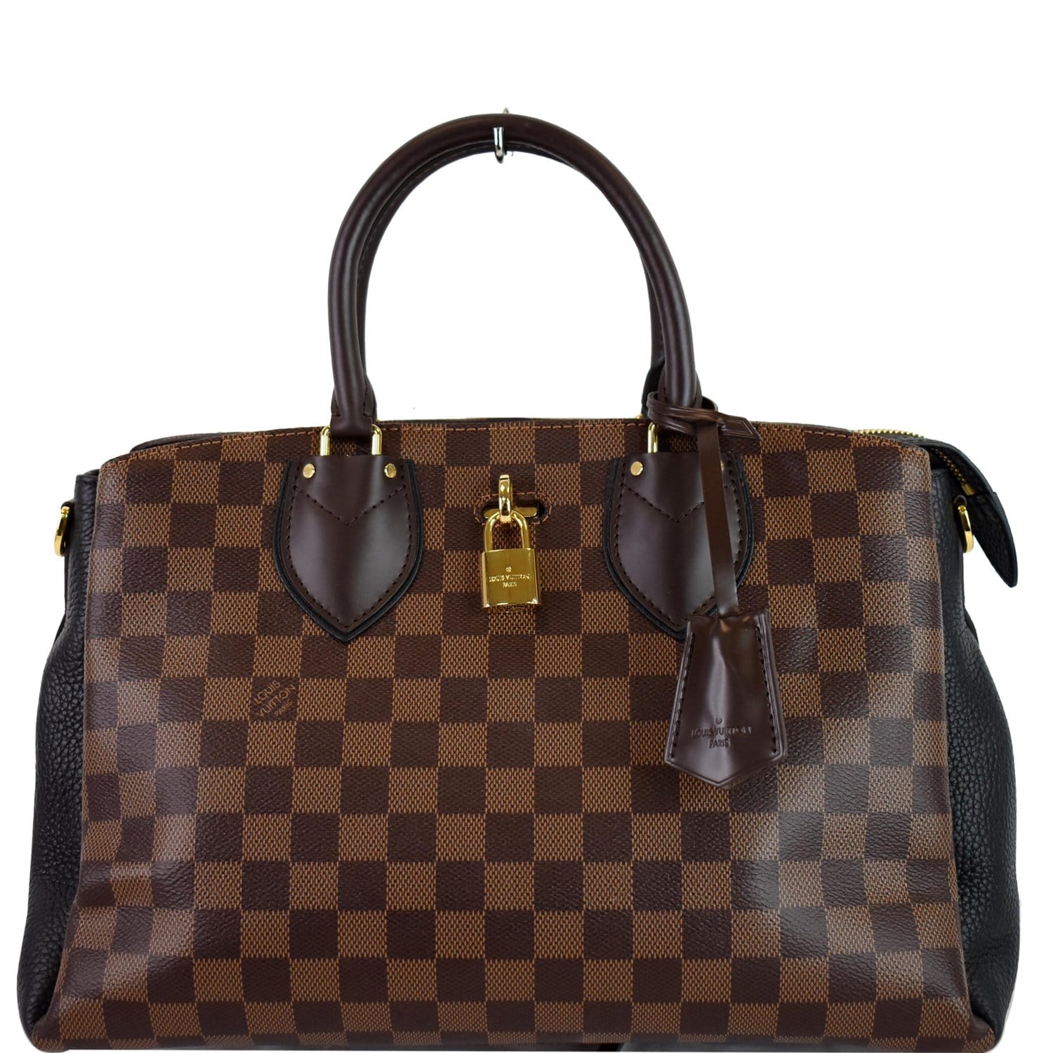 Louis Normandy Damier Ebene Satchel Bag Brown Shoulder Bag