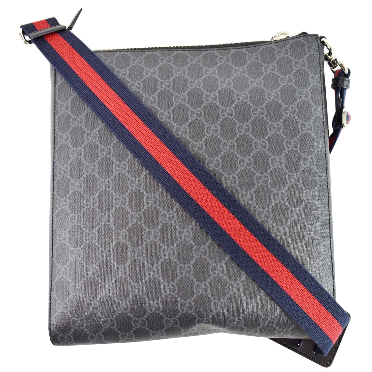 Gucci Supreme Square Messenger Bag Black Crossbody Bag