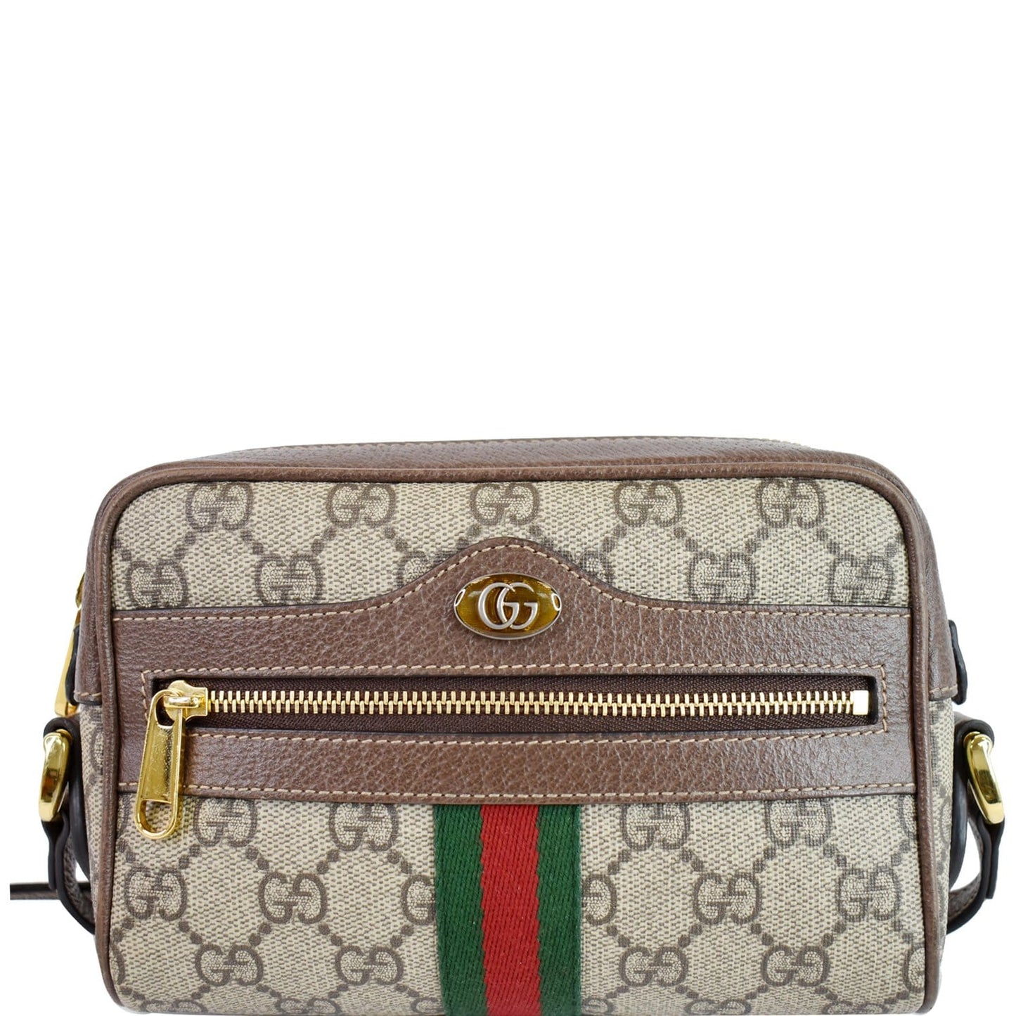 Gucci Ophidia Supreme Crossbody Bag Beige Mini