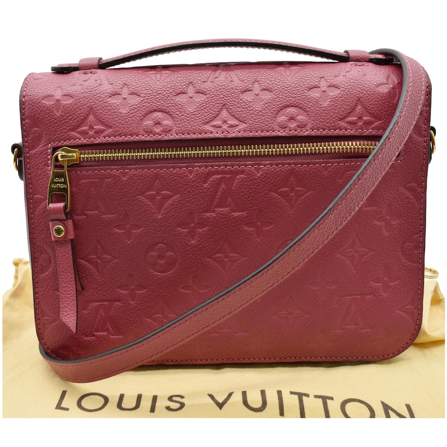 Louis Metis Pochette Empreinte Crossbody Bag Rose Leather