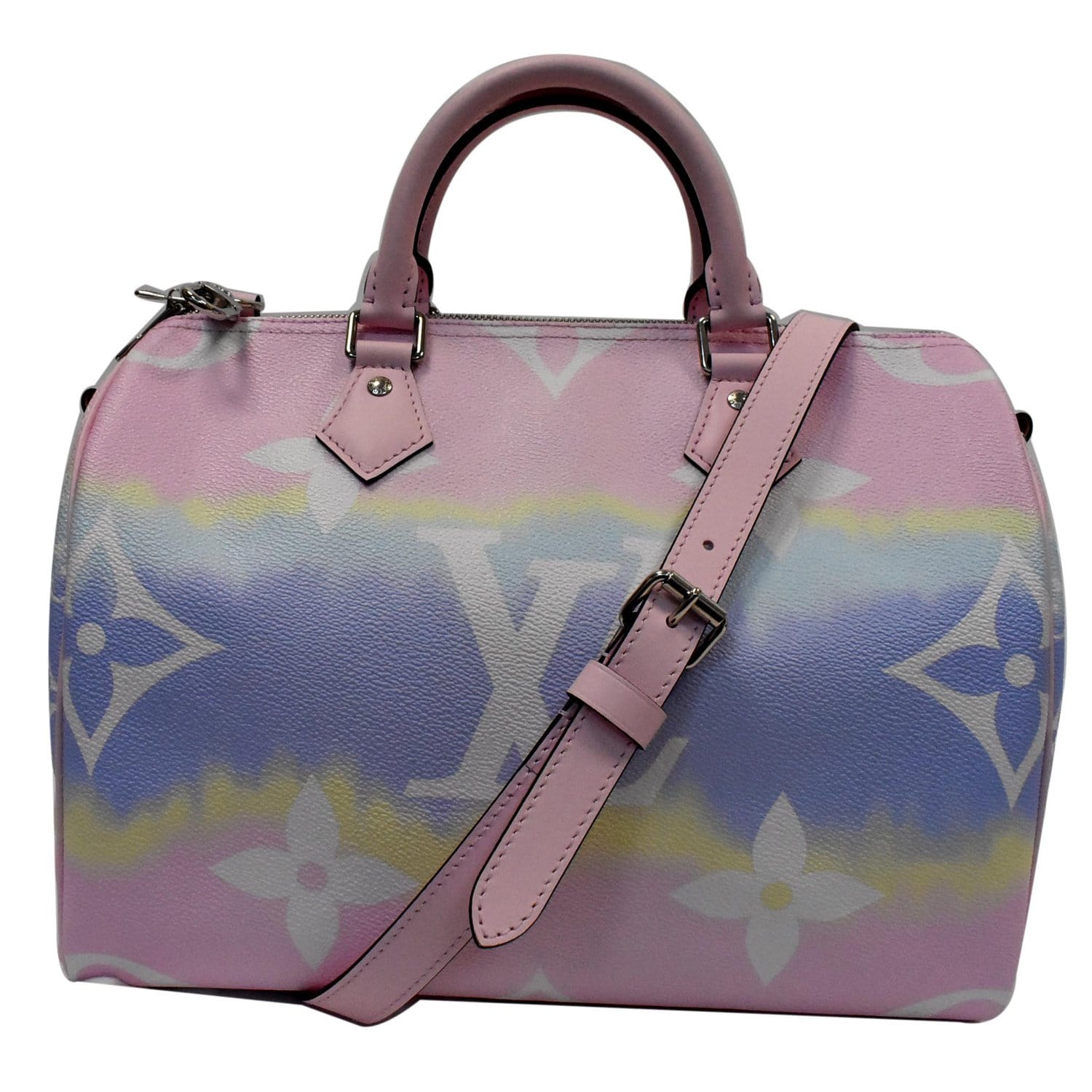 Louis Escale Speedy Bandouliere Shoulder Bag Pastel Canvas Monogram