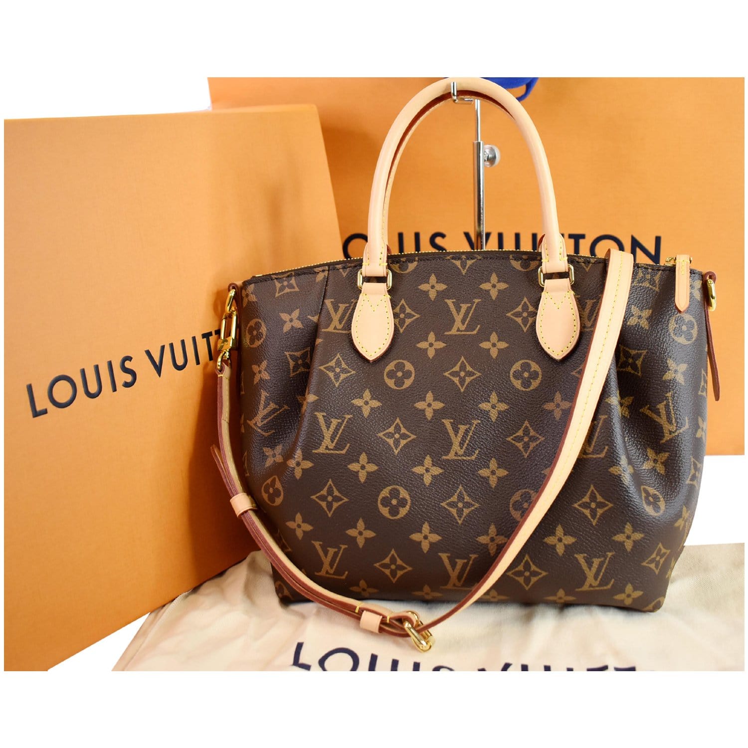 Louis Turenne Pm Shoulder Bag Canvas Monogram Brown 2
