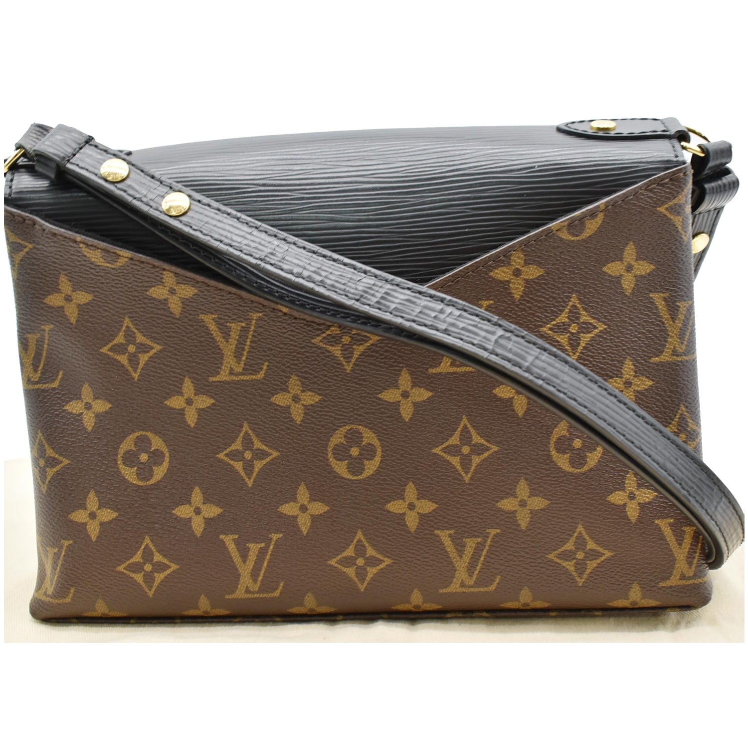 Louis Saint Michel Epi Shoulder Bag Leather Monogram