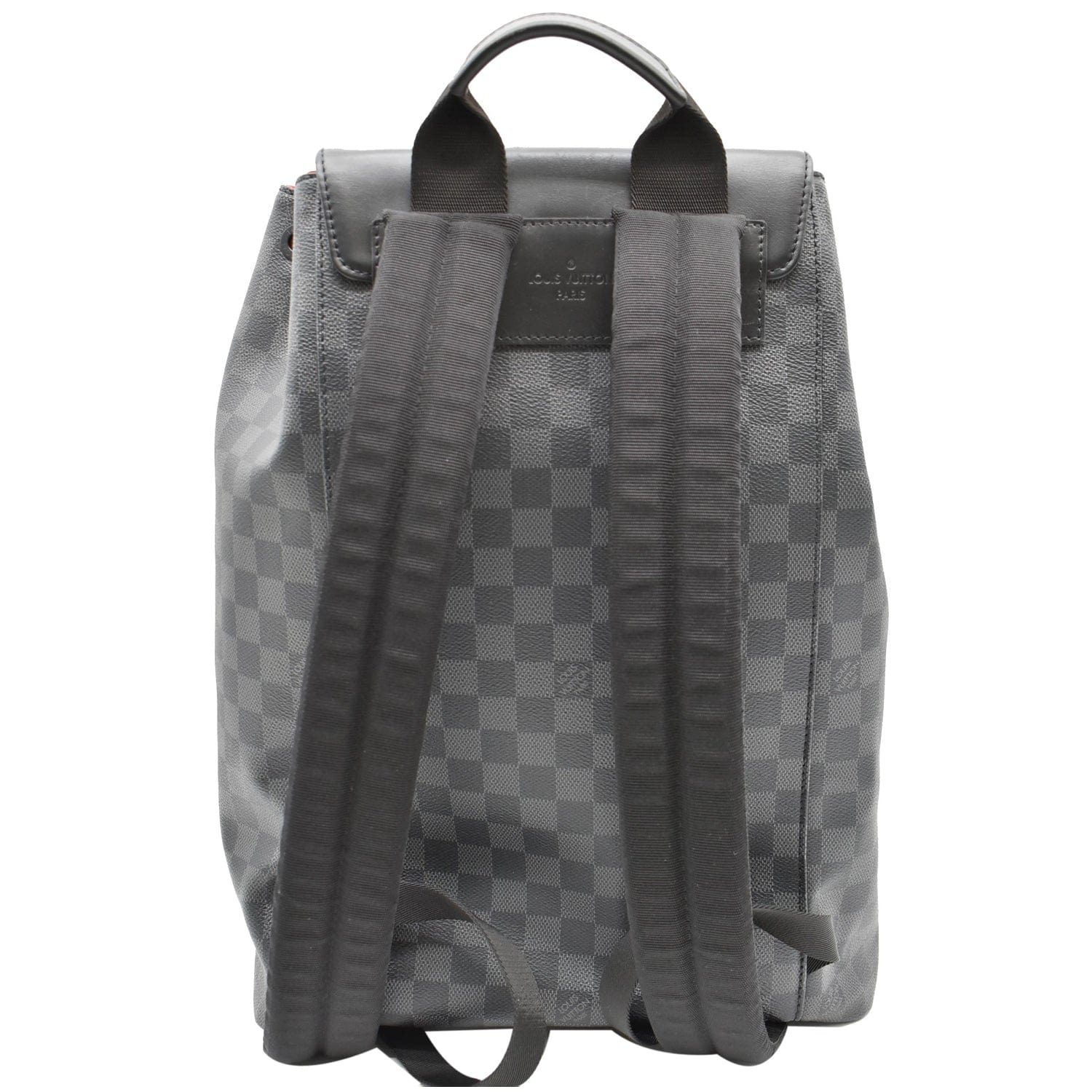 Louis Utility Damier Graphite Backpack Bag Black