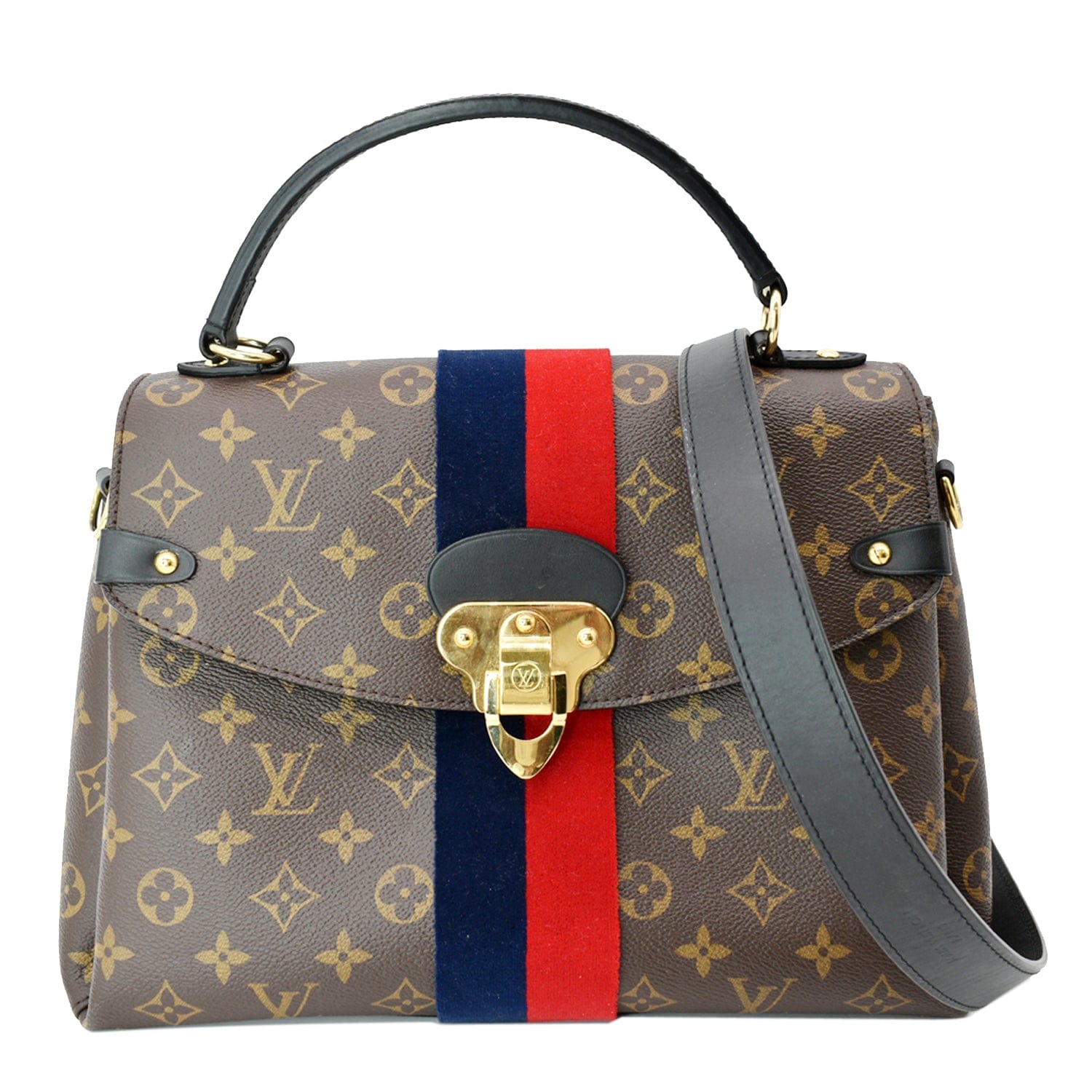 Louis Georges Mm Shoulder Bag Canvas Monogram