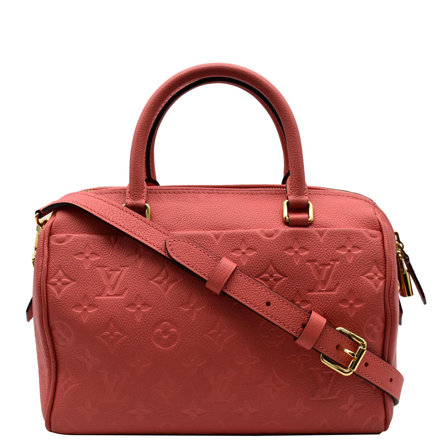 Louis Speedy Bandouliere Empreinte Crossbody Bag Blossom Monogram