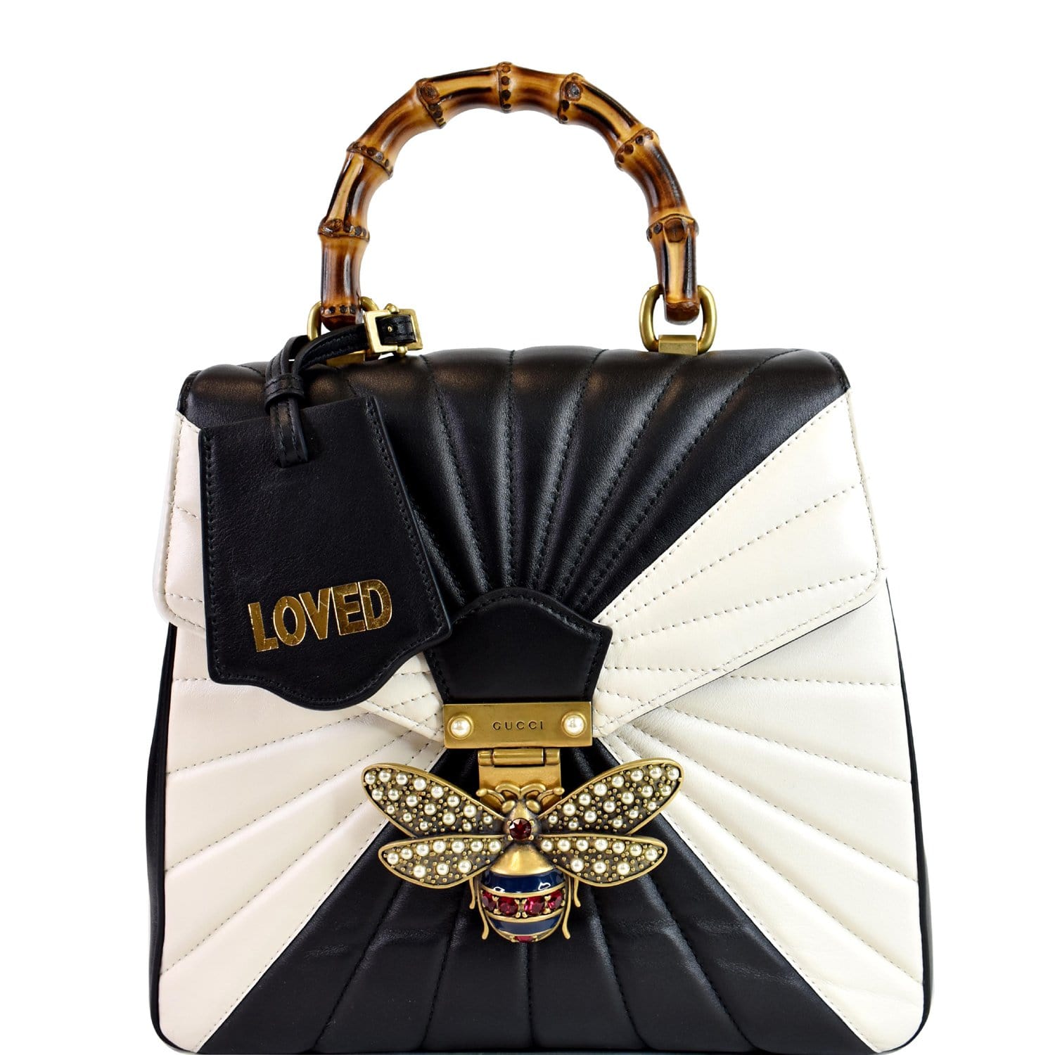Gucci Queen Margaret Bee Backpack Bag Multi Leather Quilted