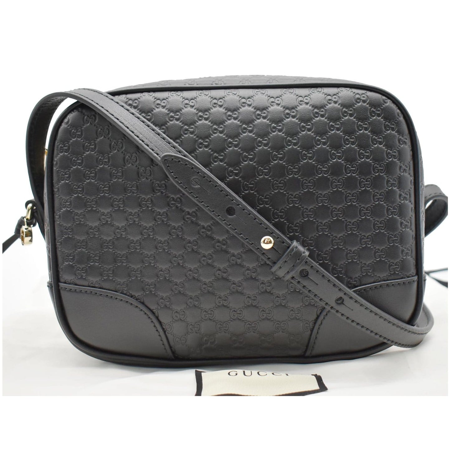 Gucci Bree Microssima Crossbody Bag Leather Black